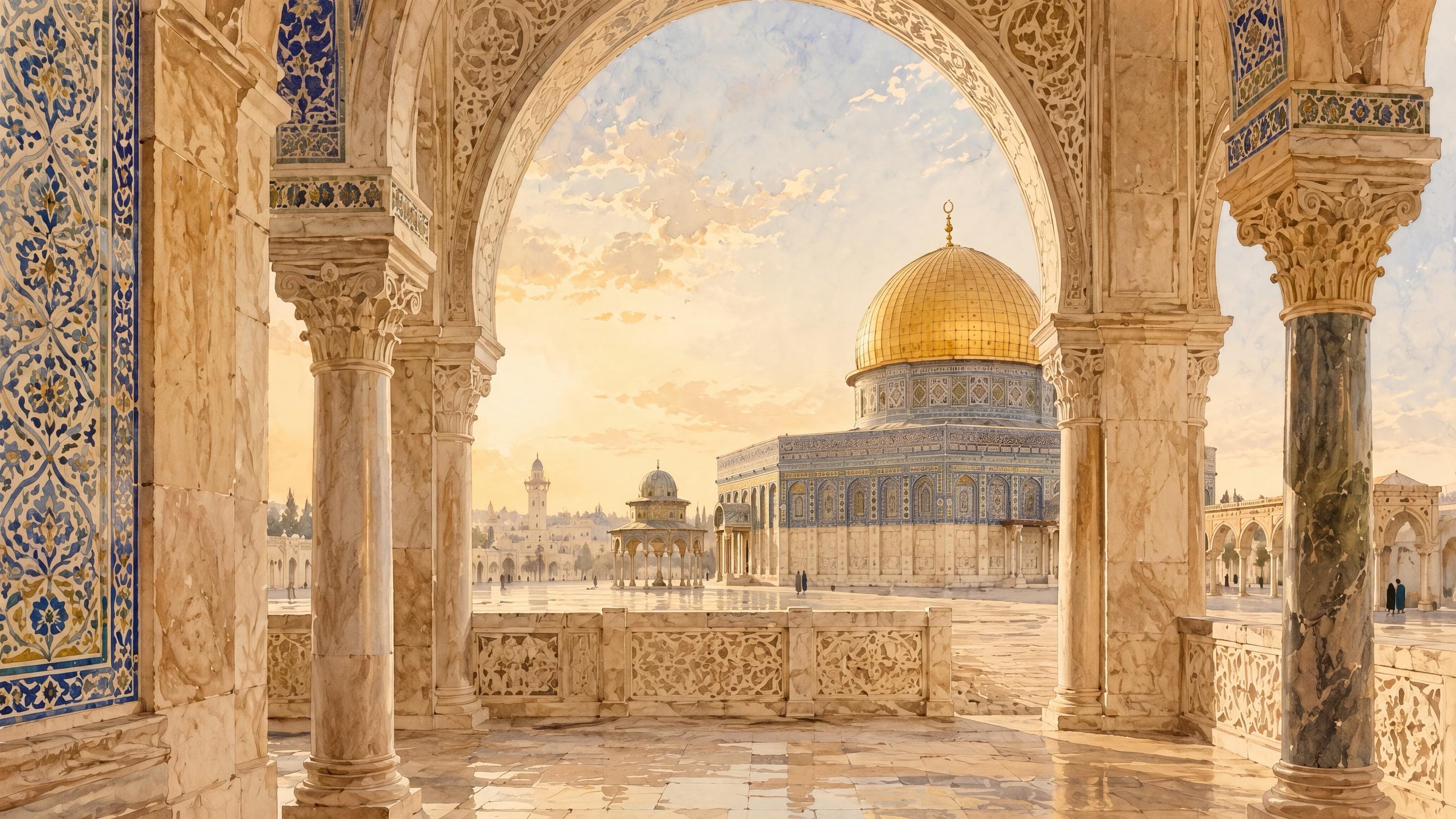 Islamic Frame TV Art Set of 3 | Watercolor Mosque Architecture | Samsung The Frame Digital Download — image 10