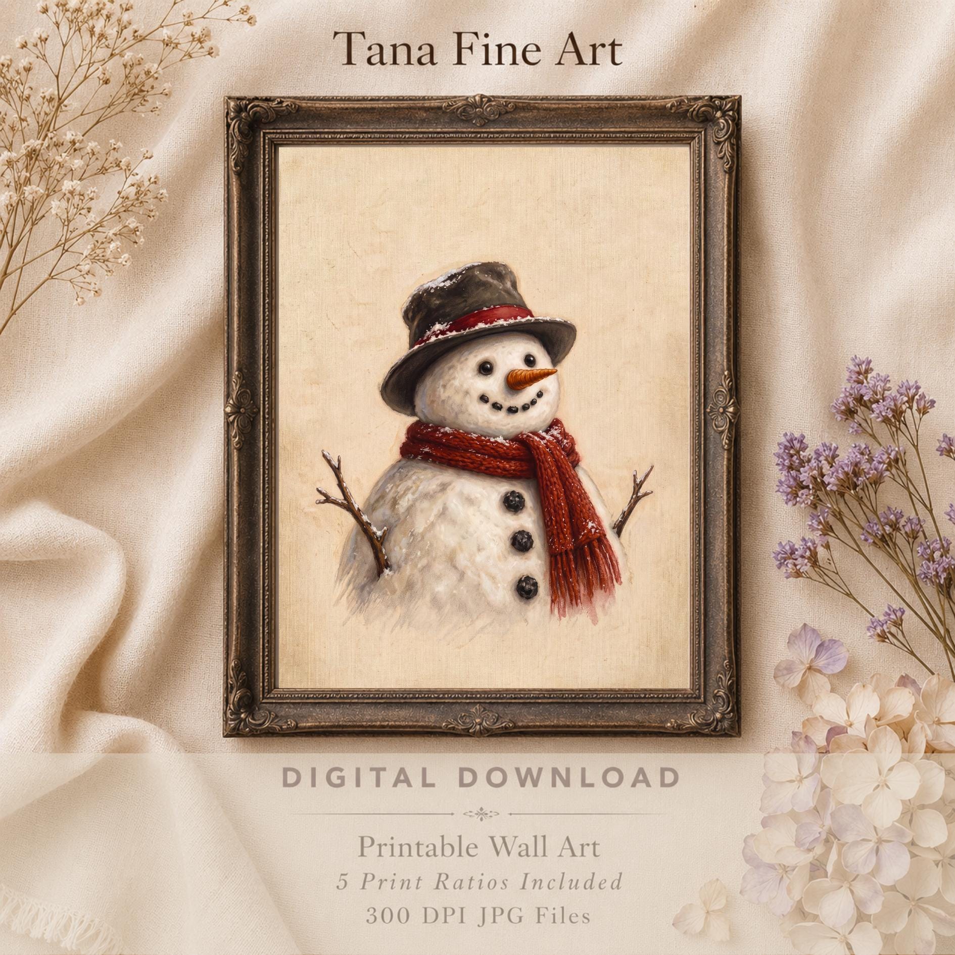 Snowman in a Red Scarf — image 7