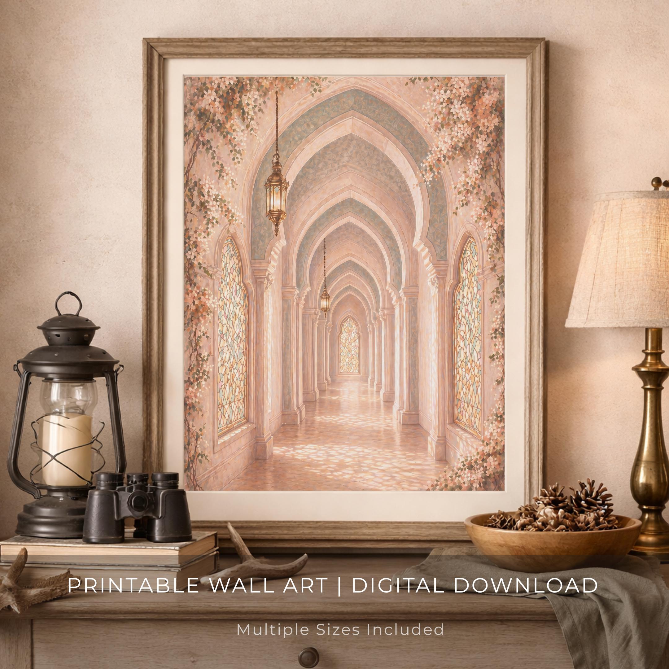 Blush Floral Corridor & Repeating Arches — image 5