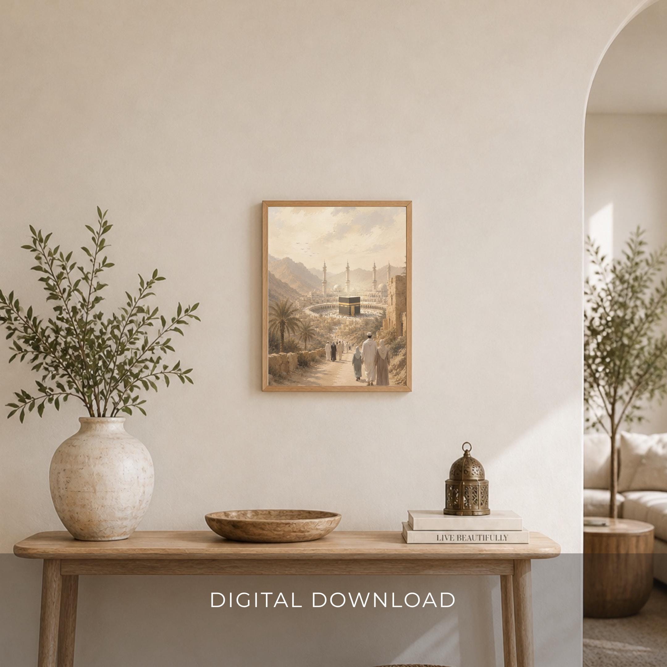 Kaaba Journey Islamic Wall Art Print, Hajj Pilgrimage Decor, Prayer Room Art (Digital Download) — image 8