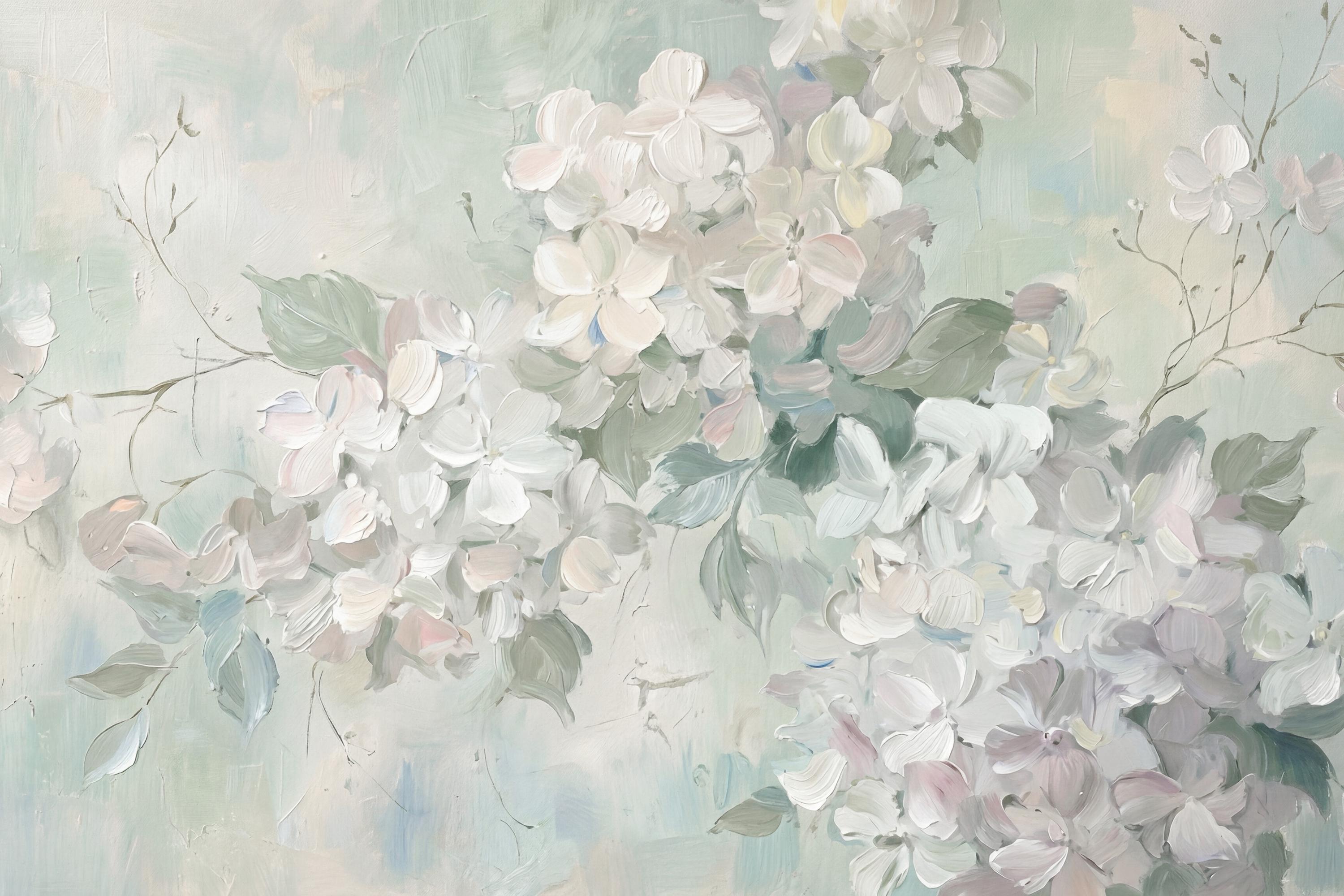 Hydrangea Wall Art Printable | Neutral Floral Print | Cottage Decor (Digital Download) — image 2