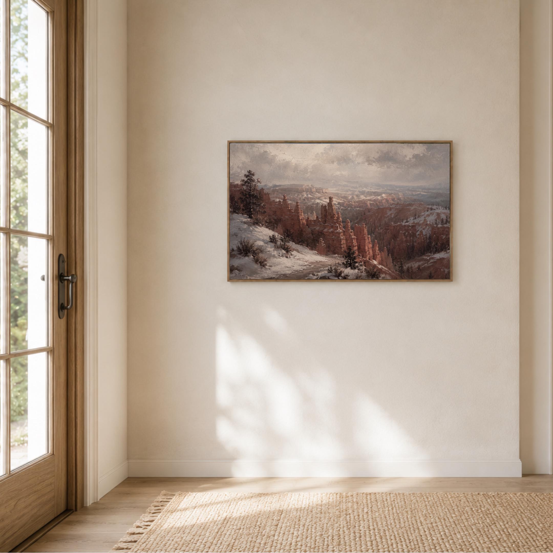 Canyon Landscape Wall Art | Winter Southwest Desert Print | Vintage Nature Printable Digital Download — image 7