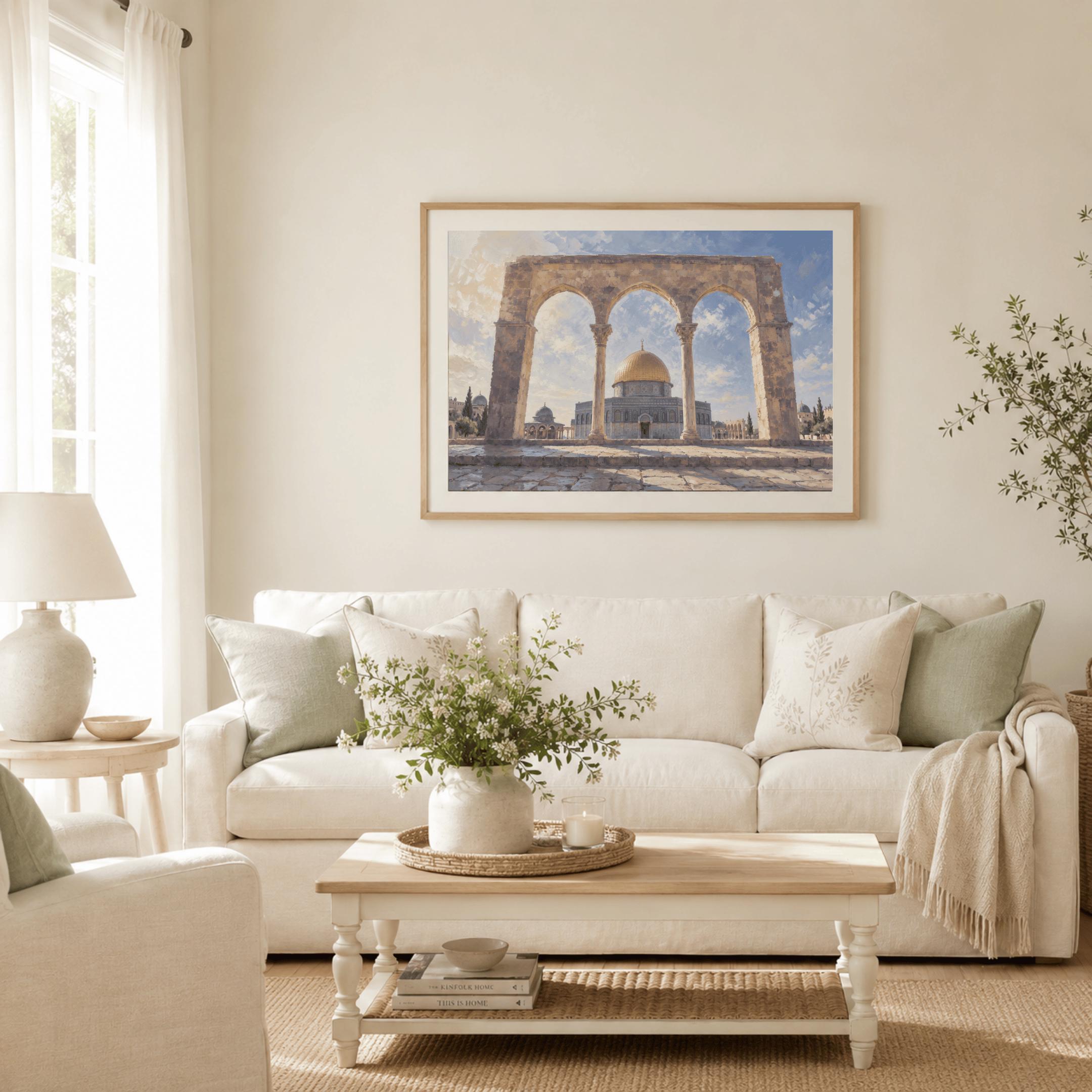 Vintage Dome of the Rock Jerusalem Islamic Wall Art, Islamic Architecture, Digital Download Print Decor — image 2