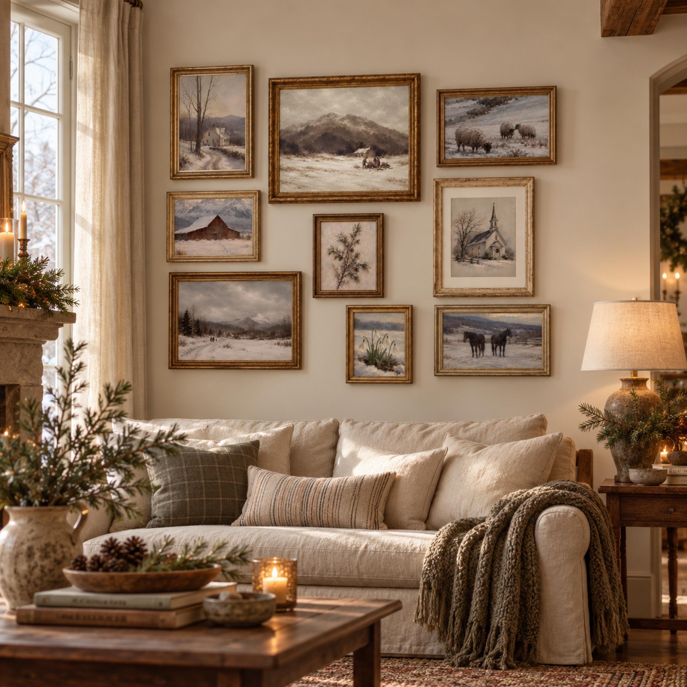 Quiet Winter Countryside — Set of 9 — image 7