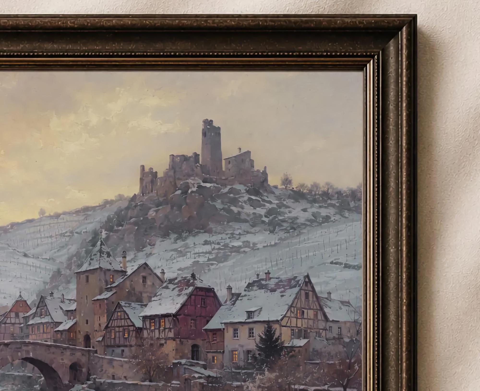 Kaysersberg-Inspired Winter Bridge & Castle — image 2
