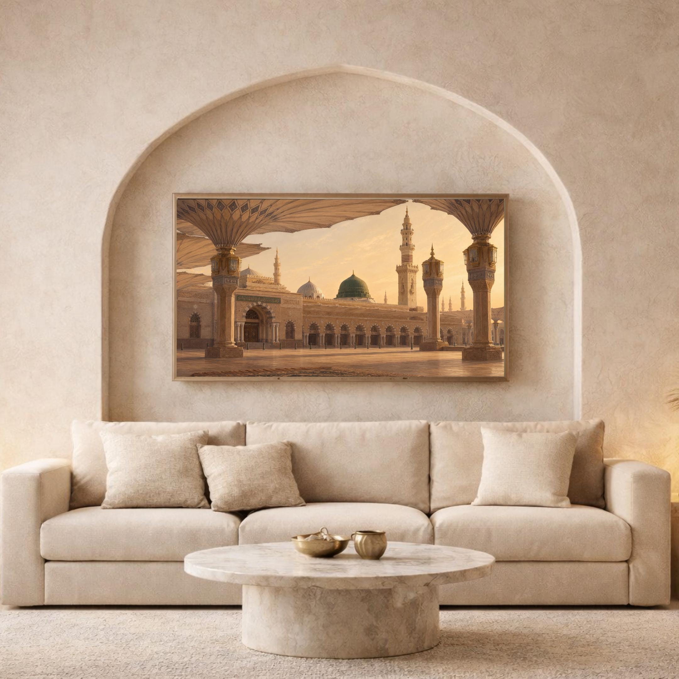 Medina Prayer Room Islamic Frame TV Art, Islamic Mosque Digital Download for Samsung Display — image 7