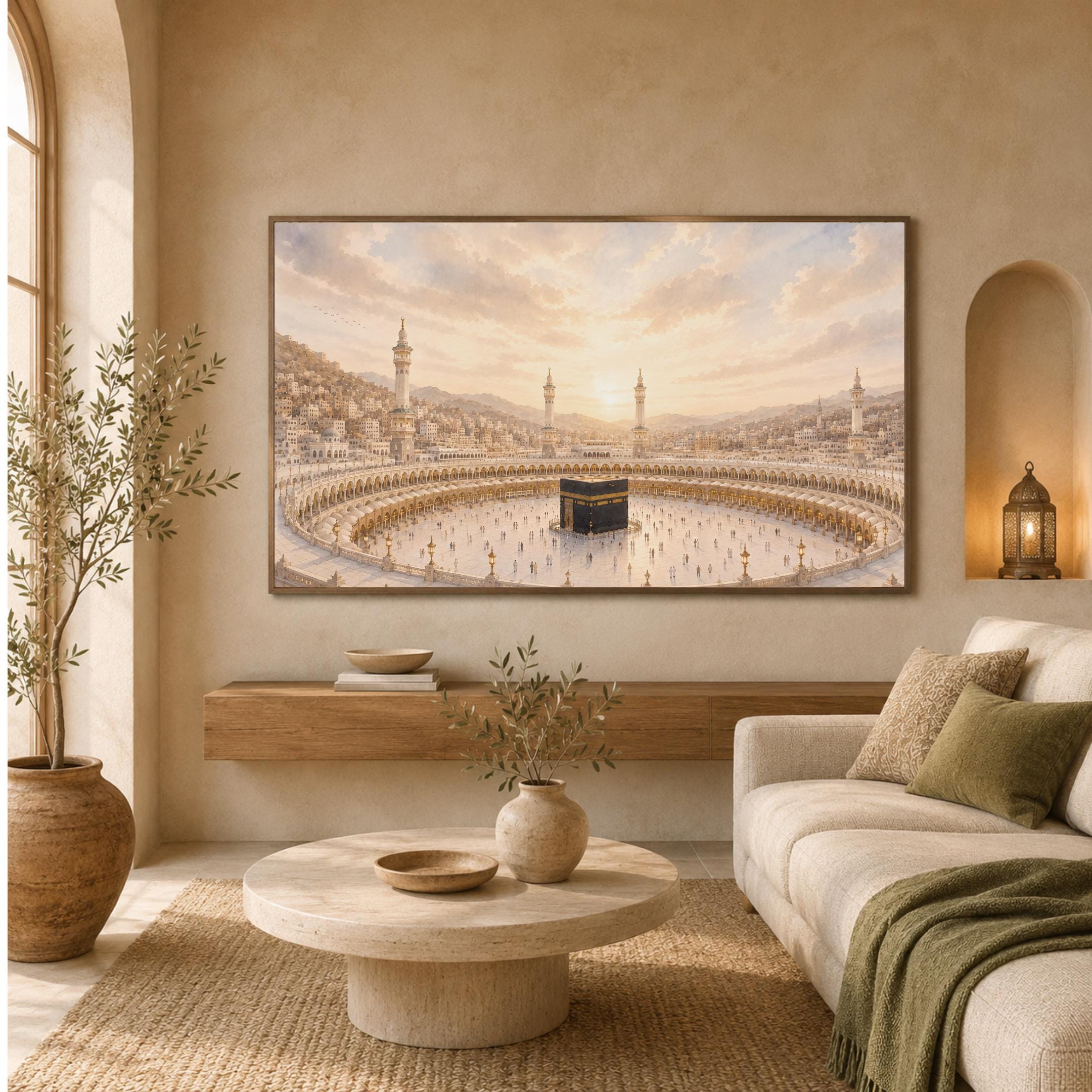 Kaaba Wall Art | Islamic Art Prints | Mecca Mosque Inspired Printable Digital Download — image 3