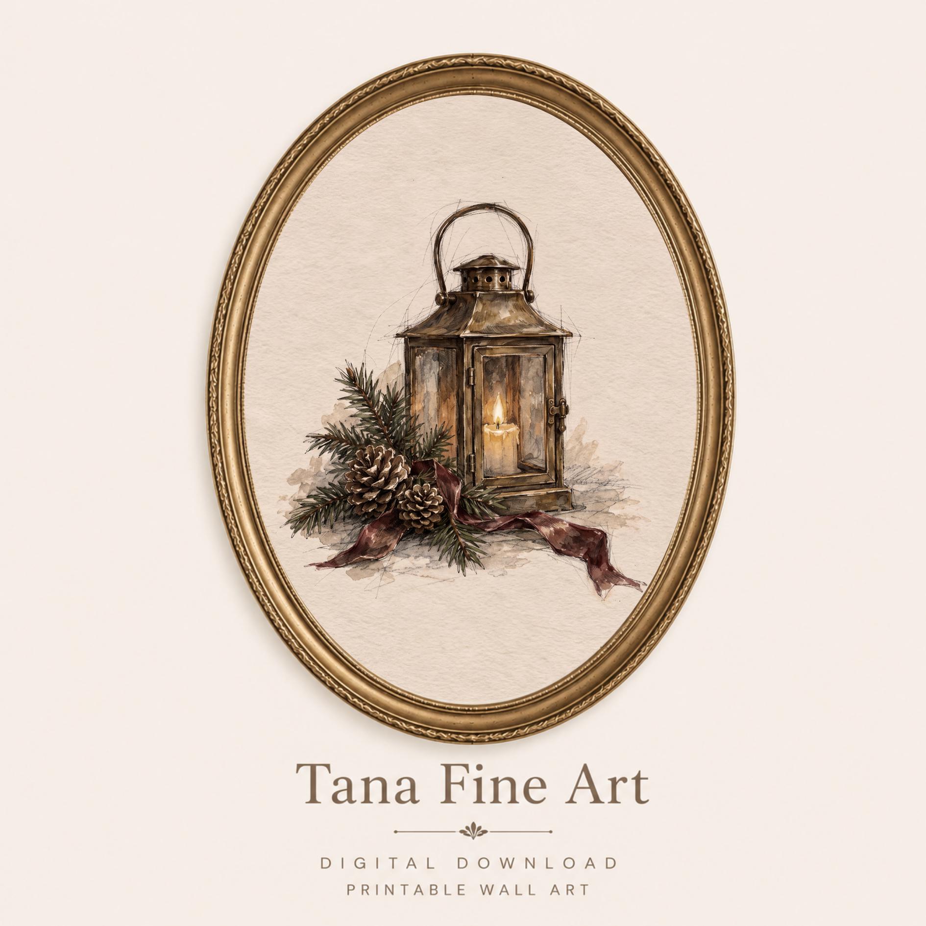 Christmas Lantern & Evergreen — image 6