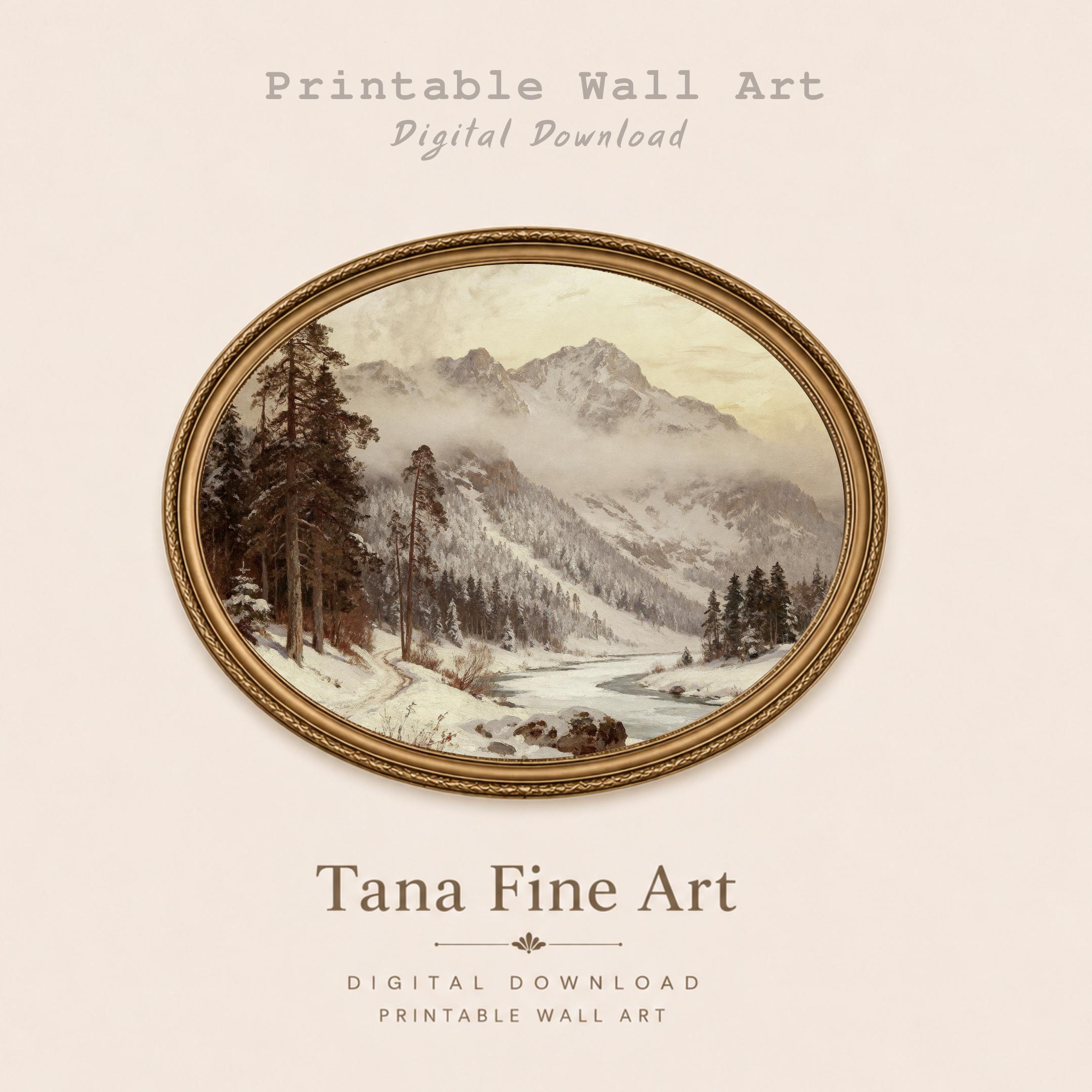Alpine River through the Snowy Pines — image 4