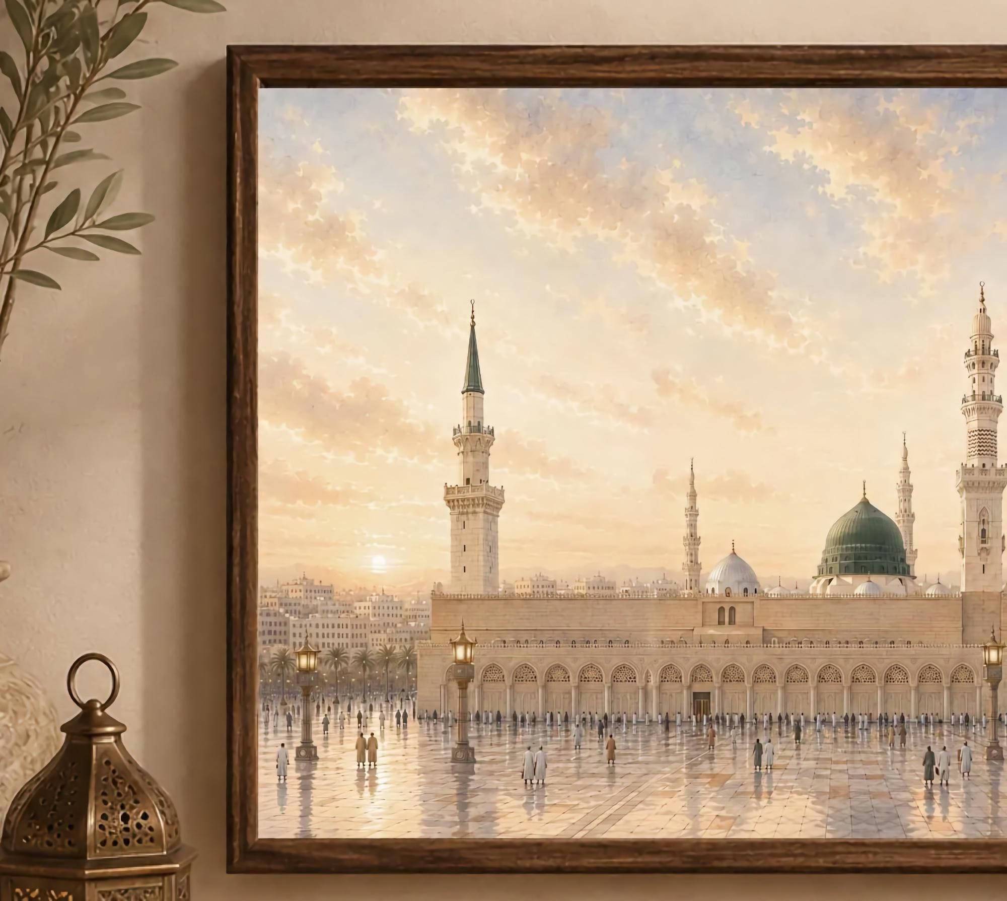 Medina Courtyard under a Glowing Sky — image 2