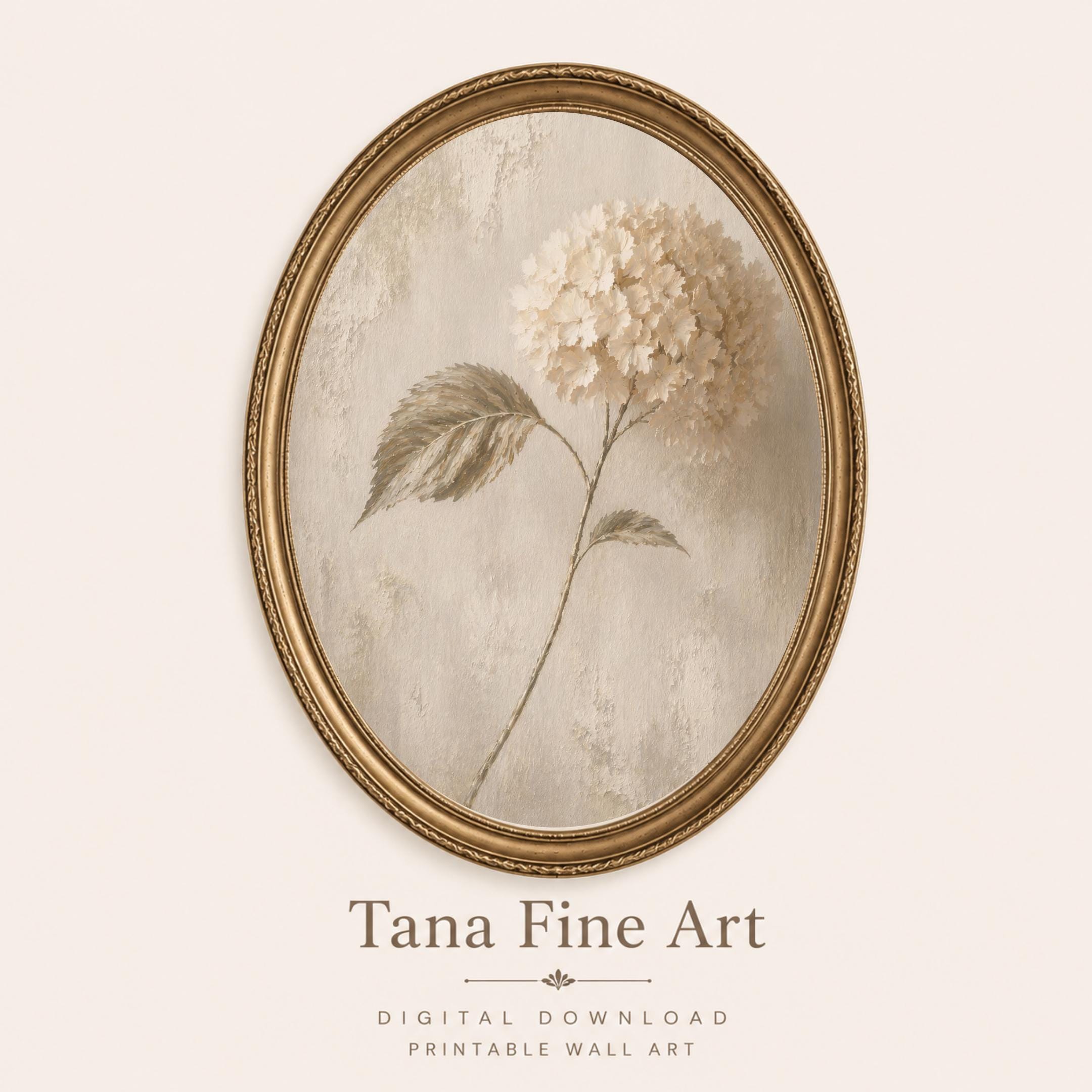 Pale Hydrangea Botanical Studies — Set of 3 — image 6