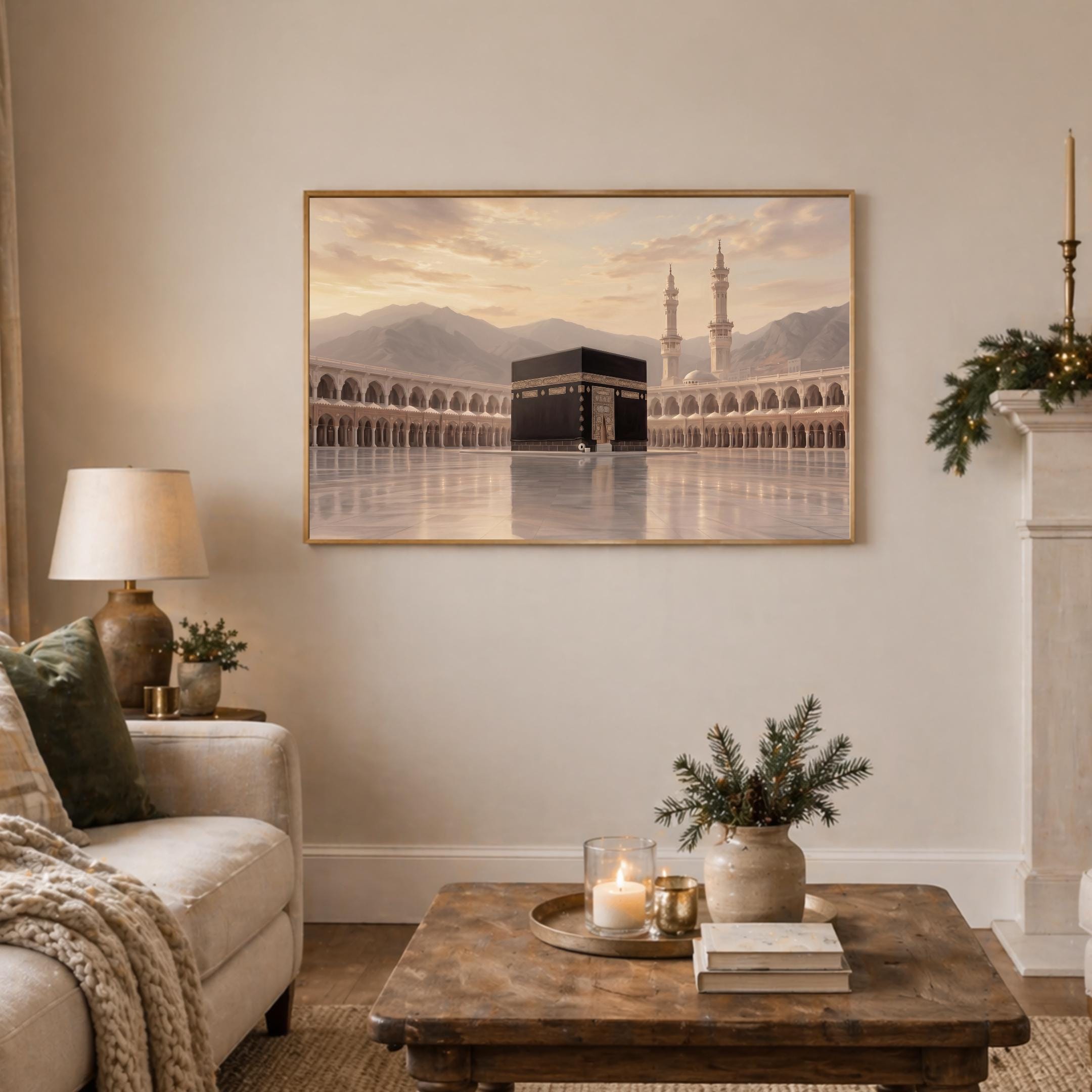 Kaaba Frame TV Art, Peaceful Masjid al-Haram Inspired, Islamic Art Mode Decor (Digital Download) — image 6