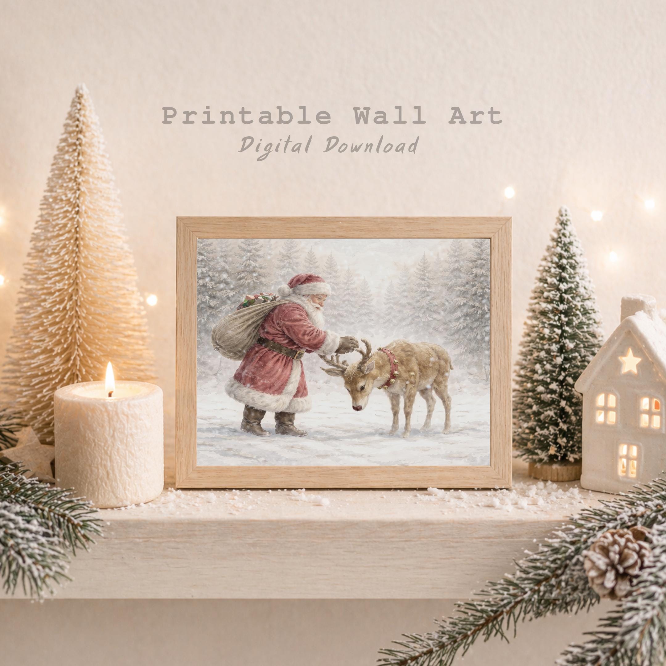 Santa’s Quiet Greeting to a Reindeer — image 3