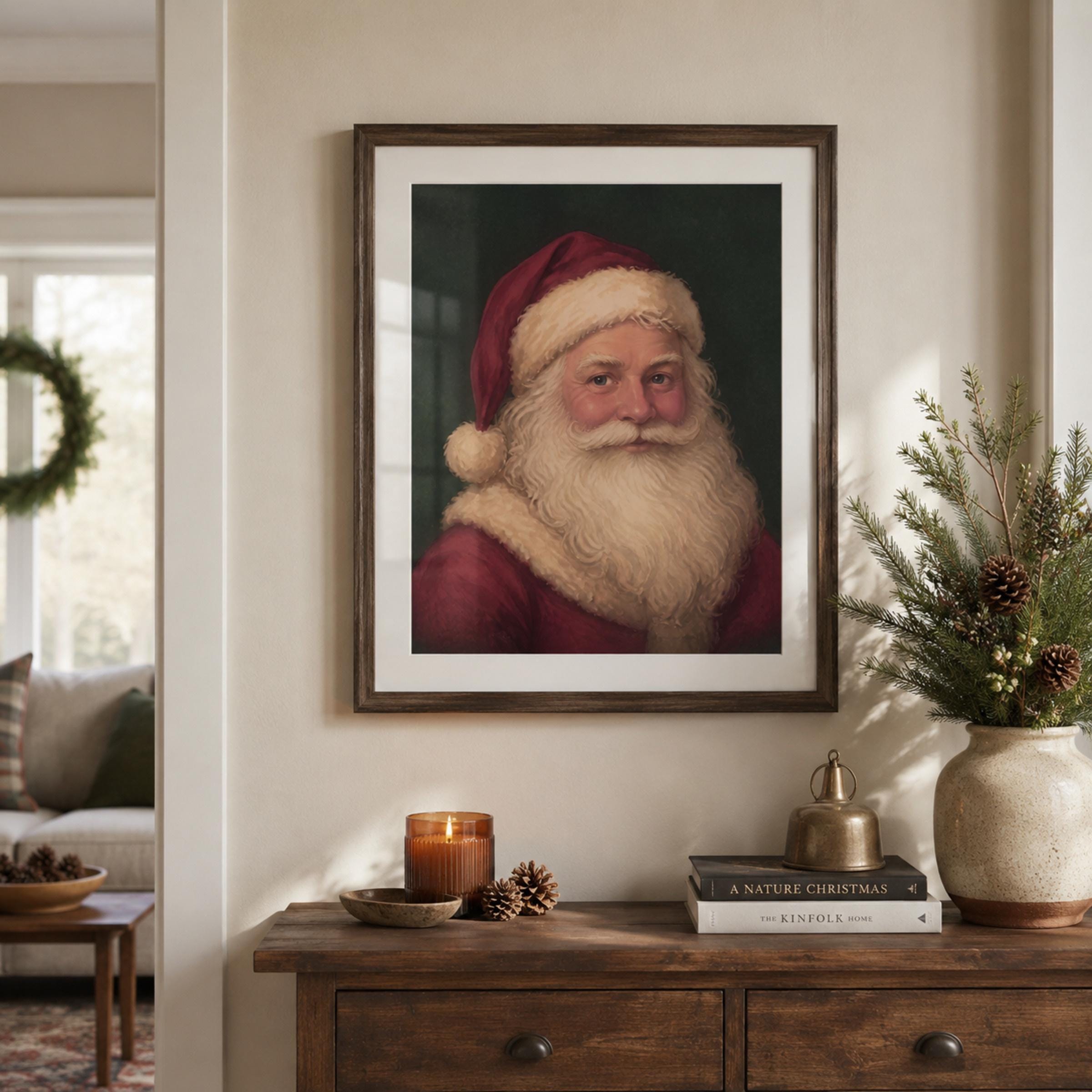 Father Christmas against Deep Green — image 3