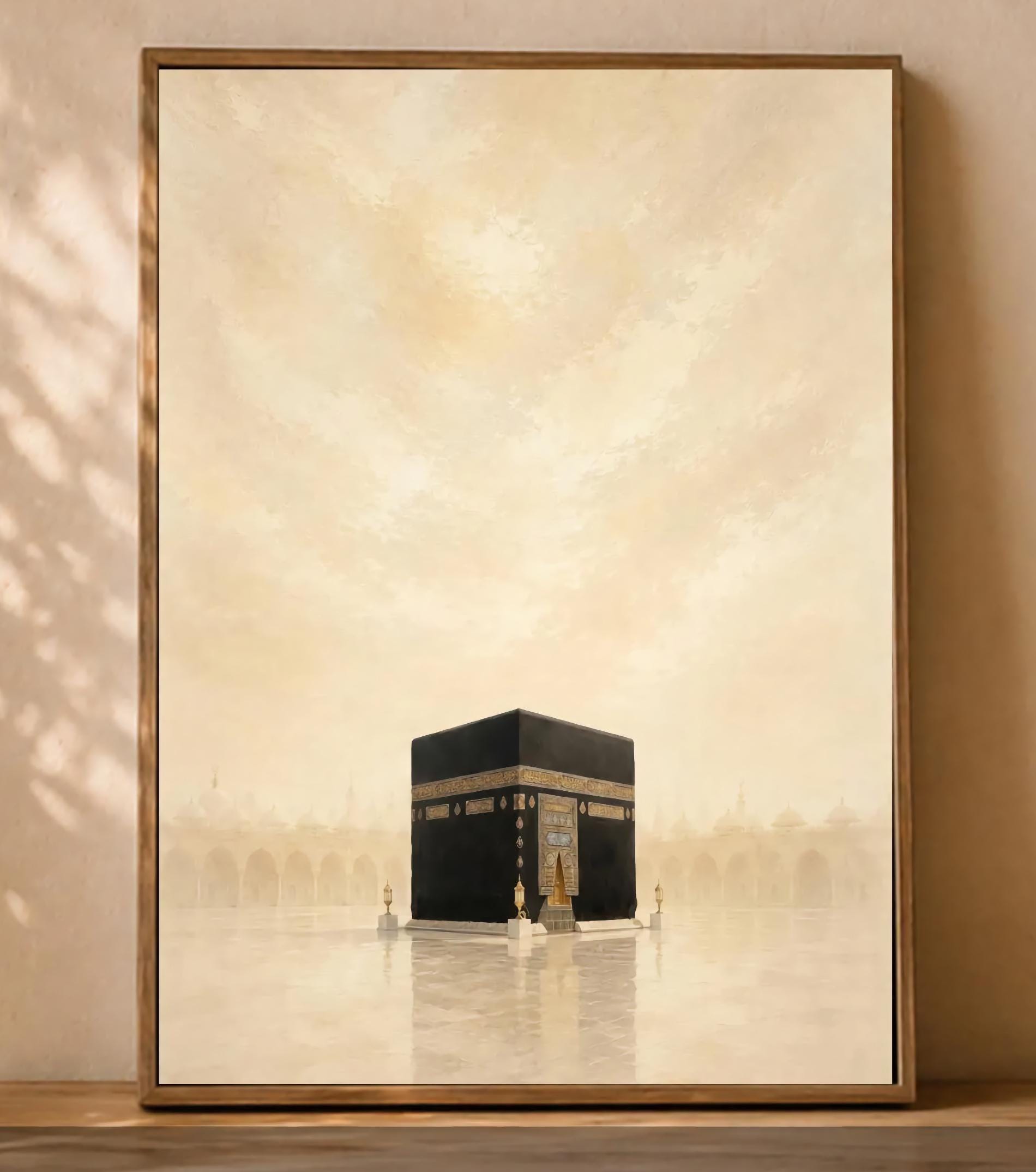 The Kaaba in Soft Golden Light — image 2