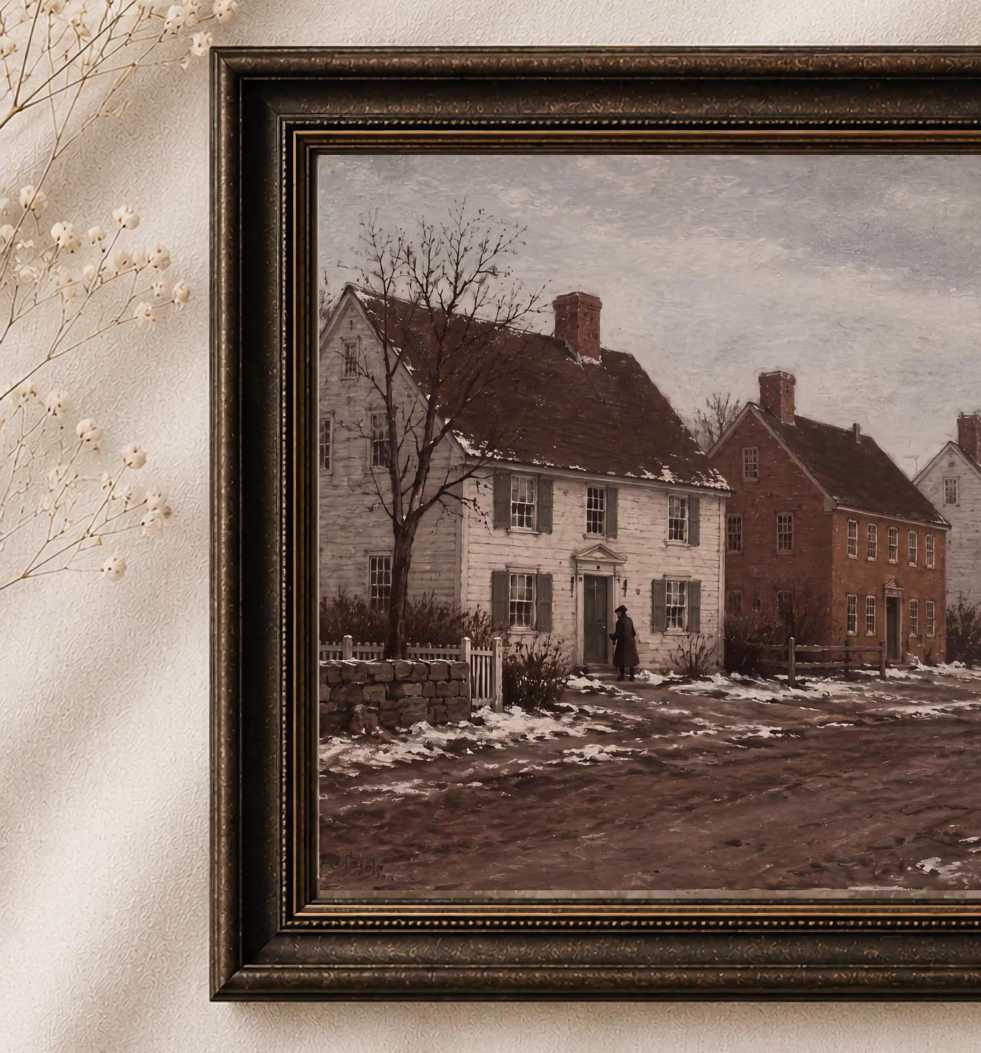 Snow along the Old Village Road — image 2