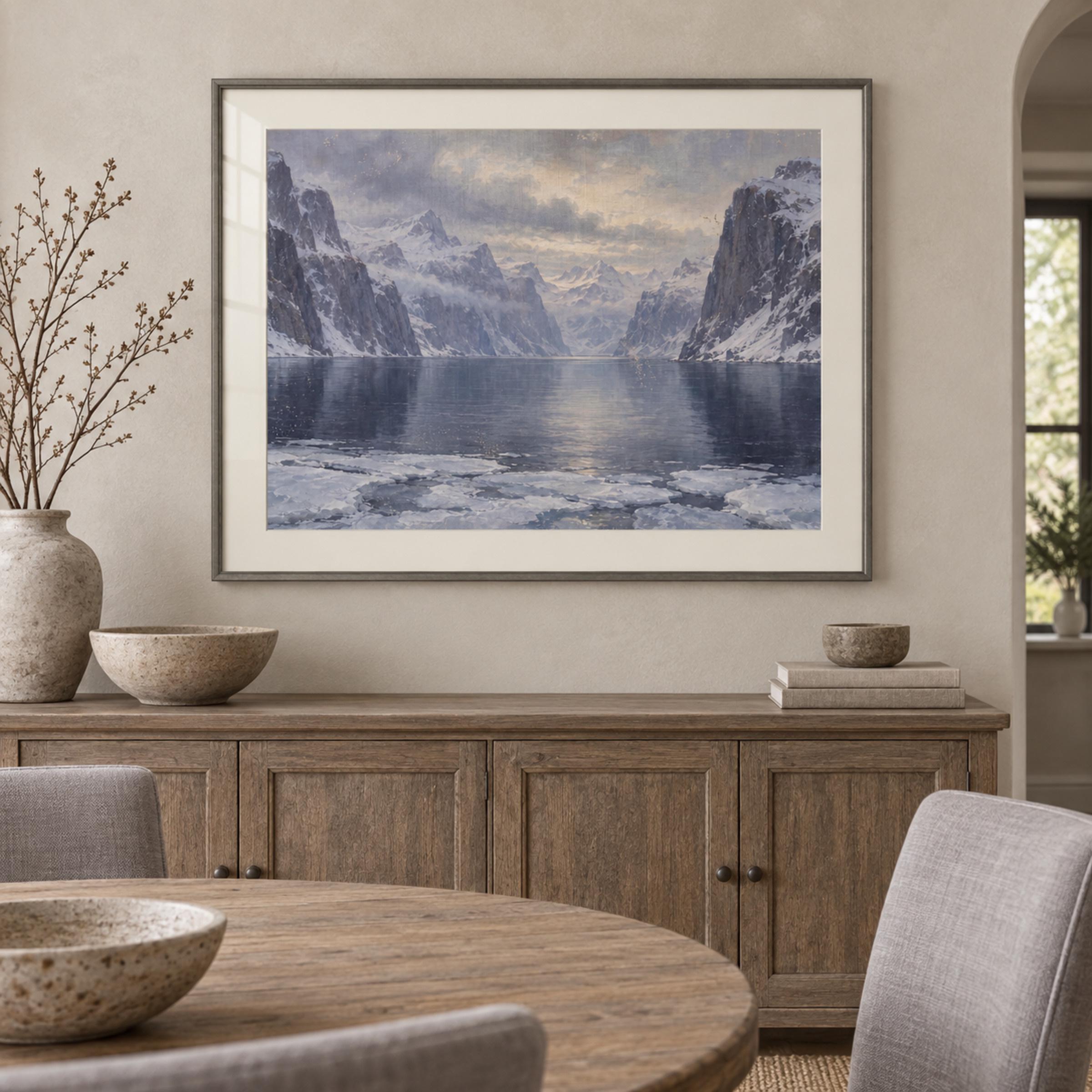 Winter Water between the Mountain Cliffs — image 5