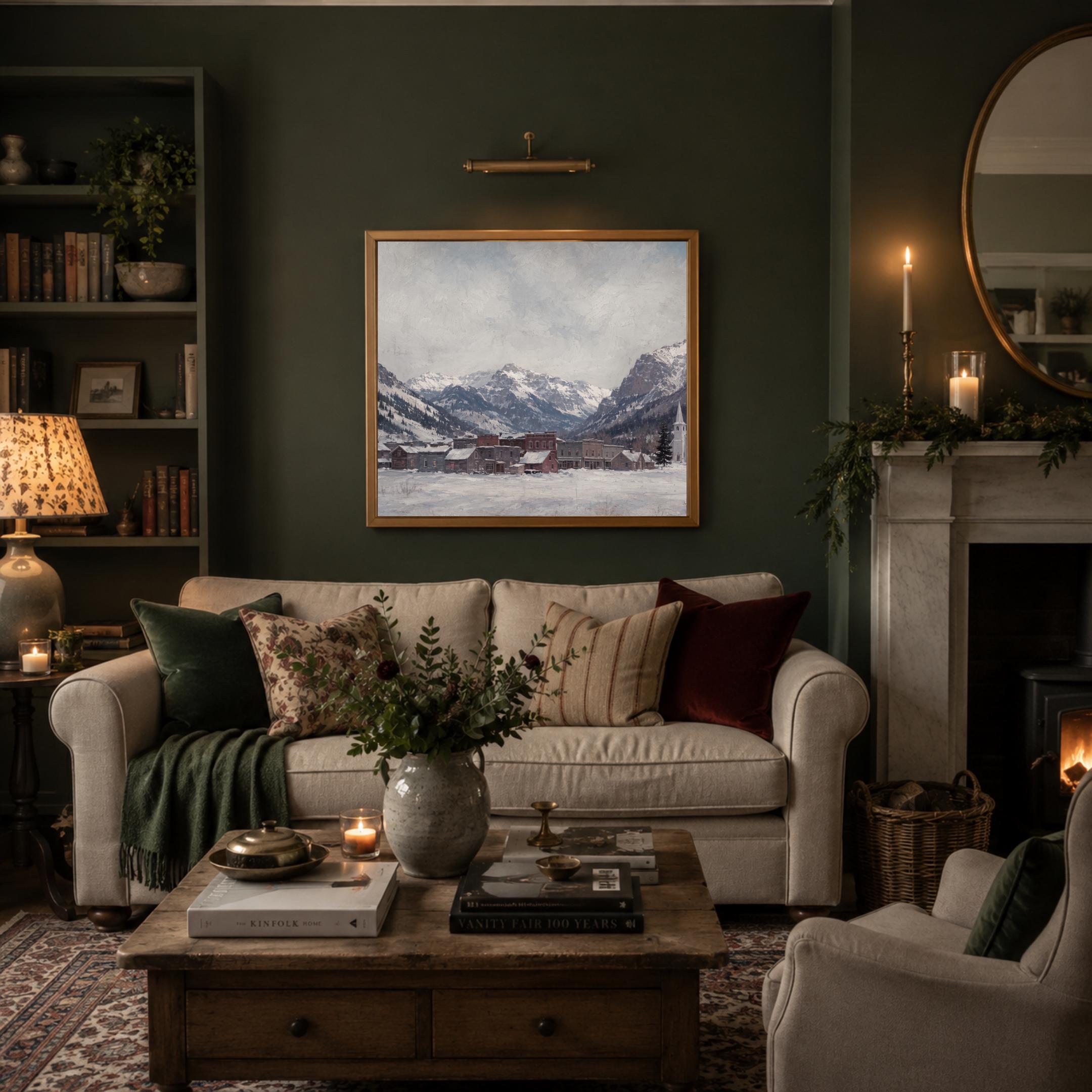 Telluride-Inspired Snowy Town & Peaks — image 5