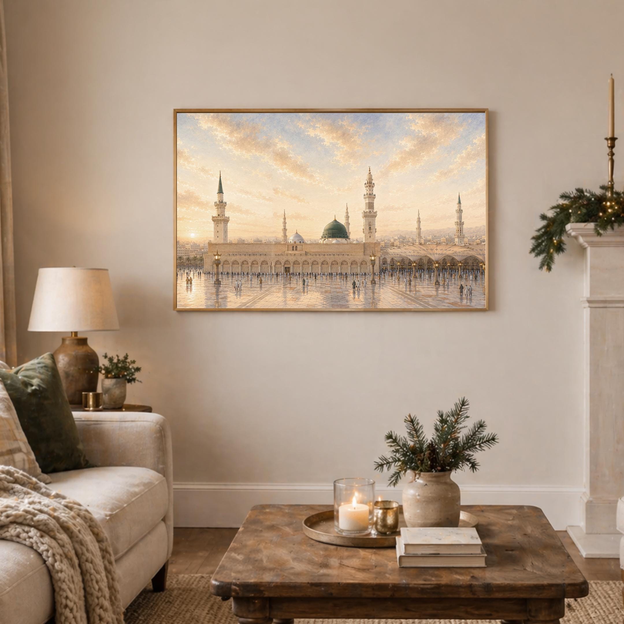 Medina Mosque Frame TV Art | Islamic Inspired Samsung The Frame 4K Instant Download — image 4