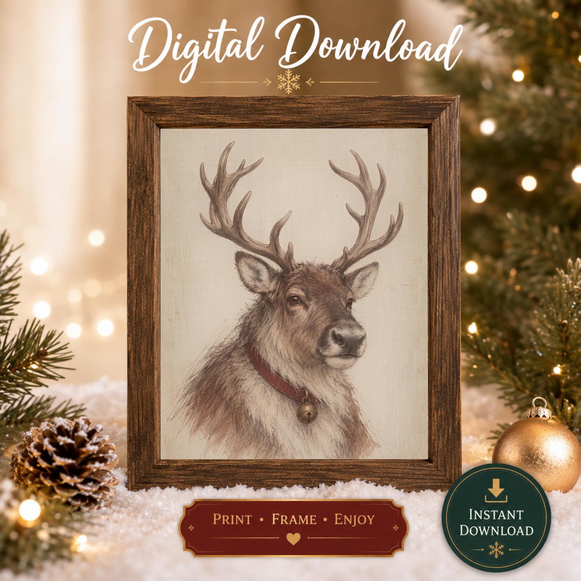 Woodland Stag Portrait — image 3