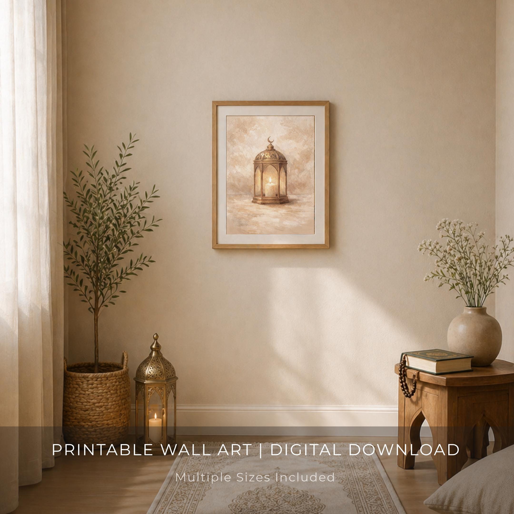 Brass Lantern in Warm Candlelight — image 3