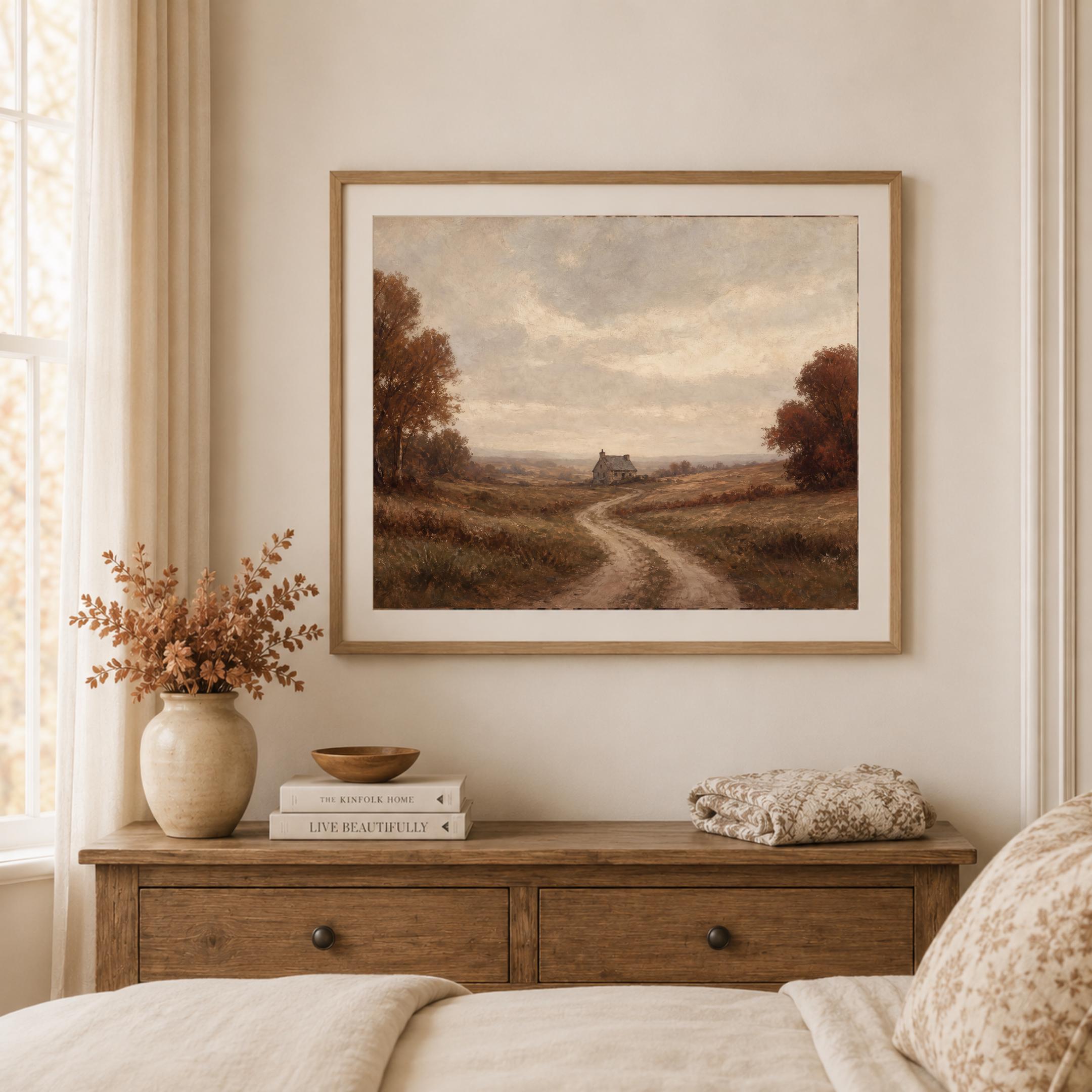 Fall Landscape Wall Art | Rustic Country Road Print | Autumn Printable Digital Download — image 7