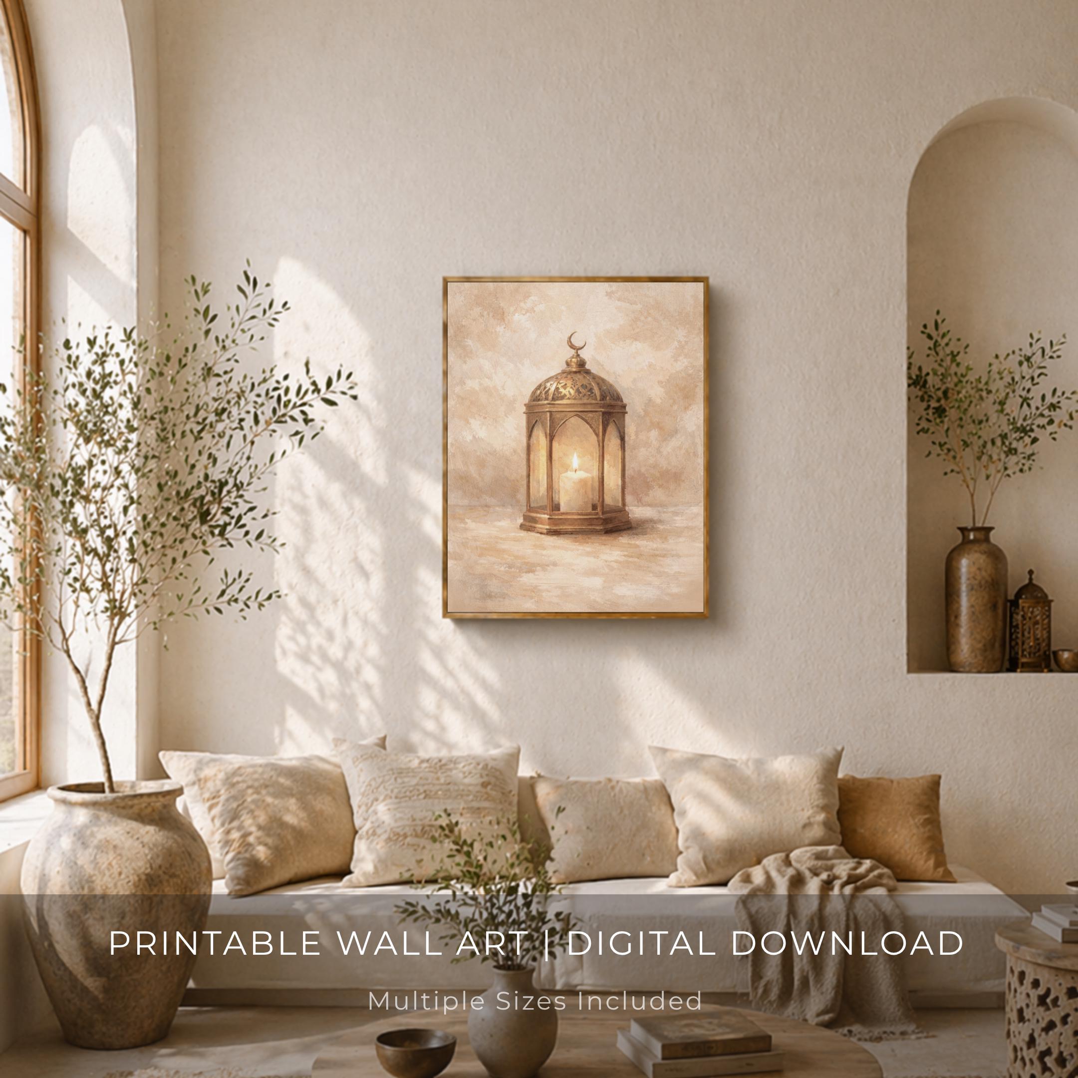 Brass Lantern in Warm Candlelight — image 5