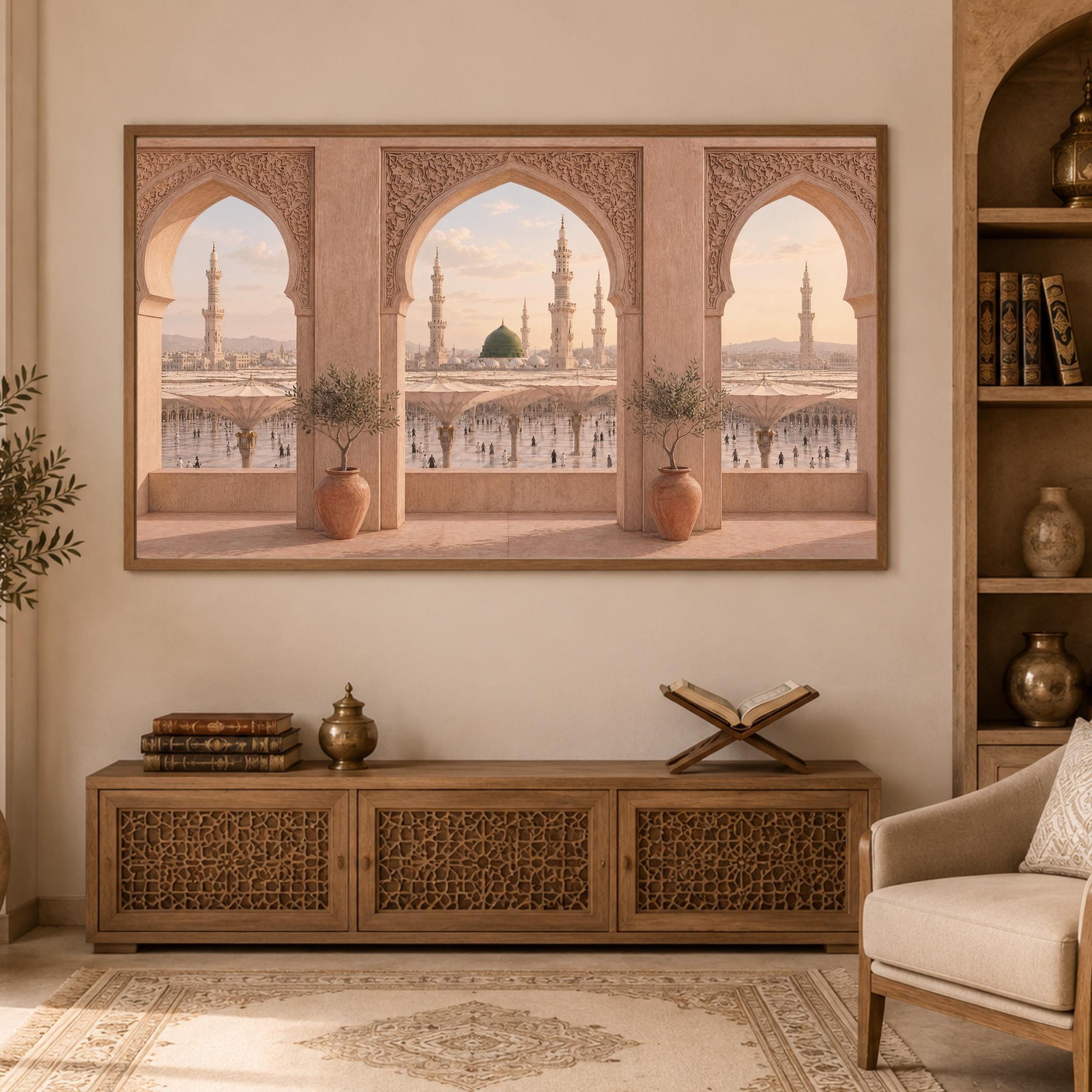 Medina Frame TV Art, Islamic Arch View Samsung The Frame, Muslim Home Decor (Digital Download) — image 4