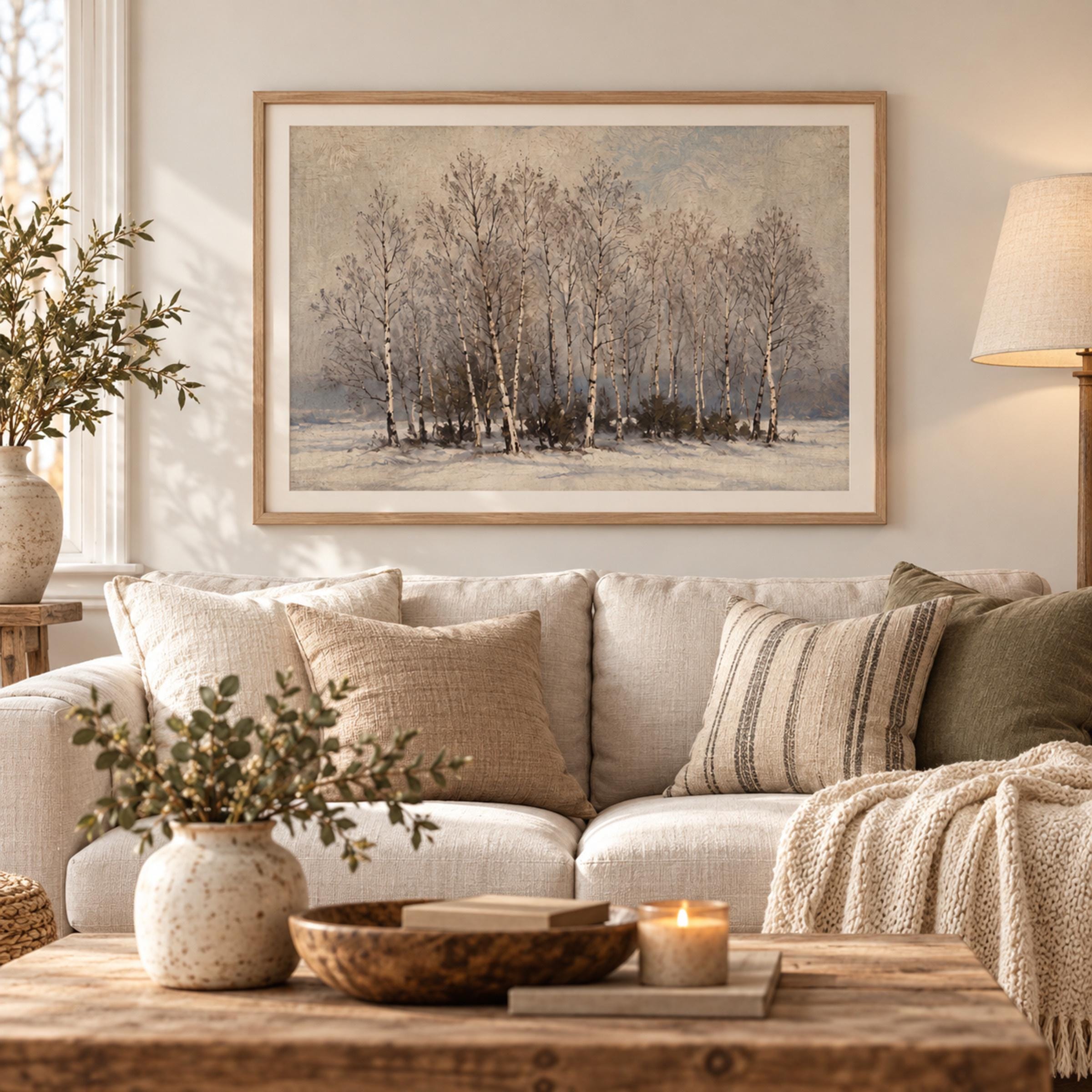 Birch Grove in Winter — image 4
