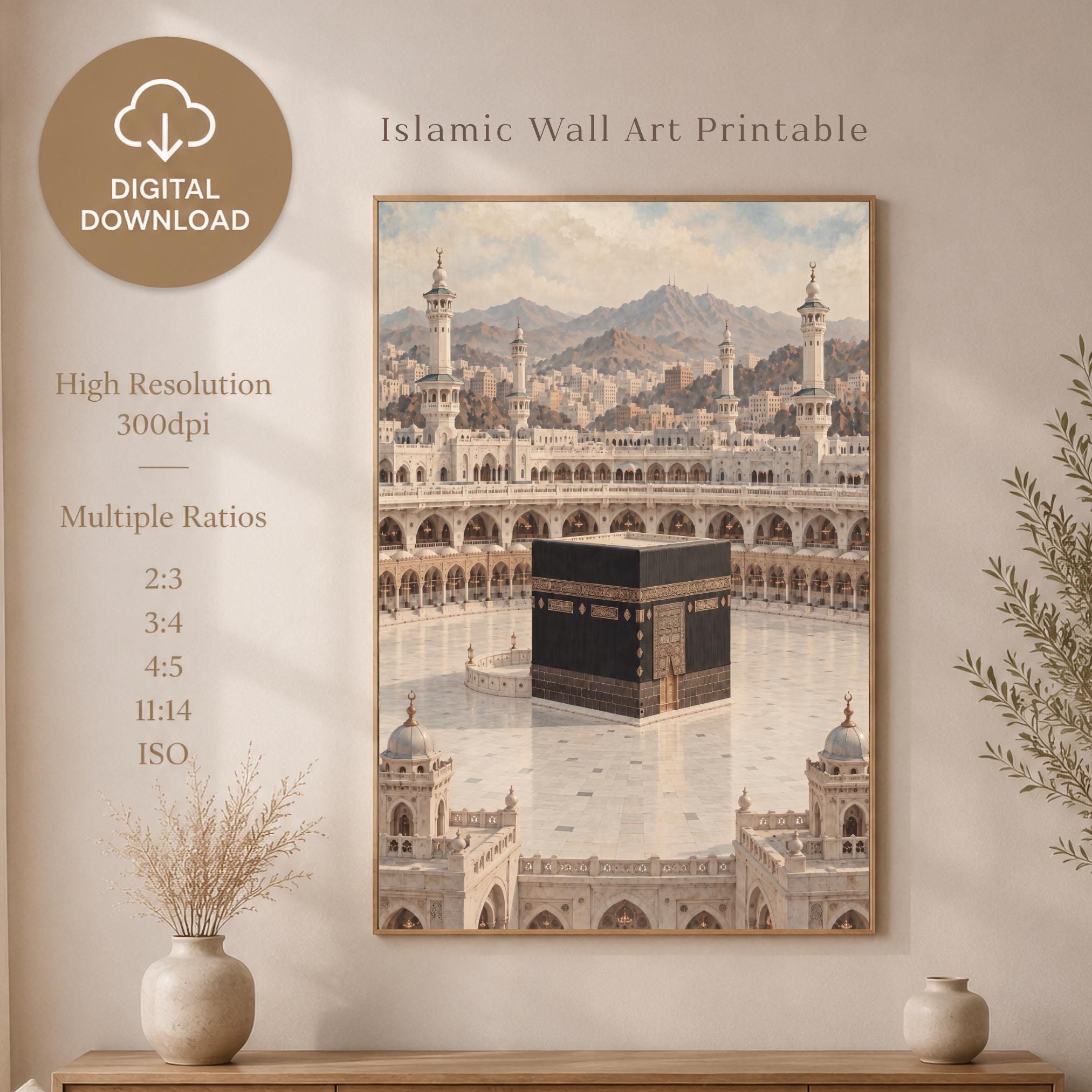 The Kaaba beneath the Mountain Horizon — image 7