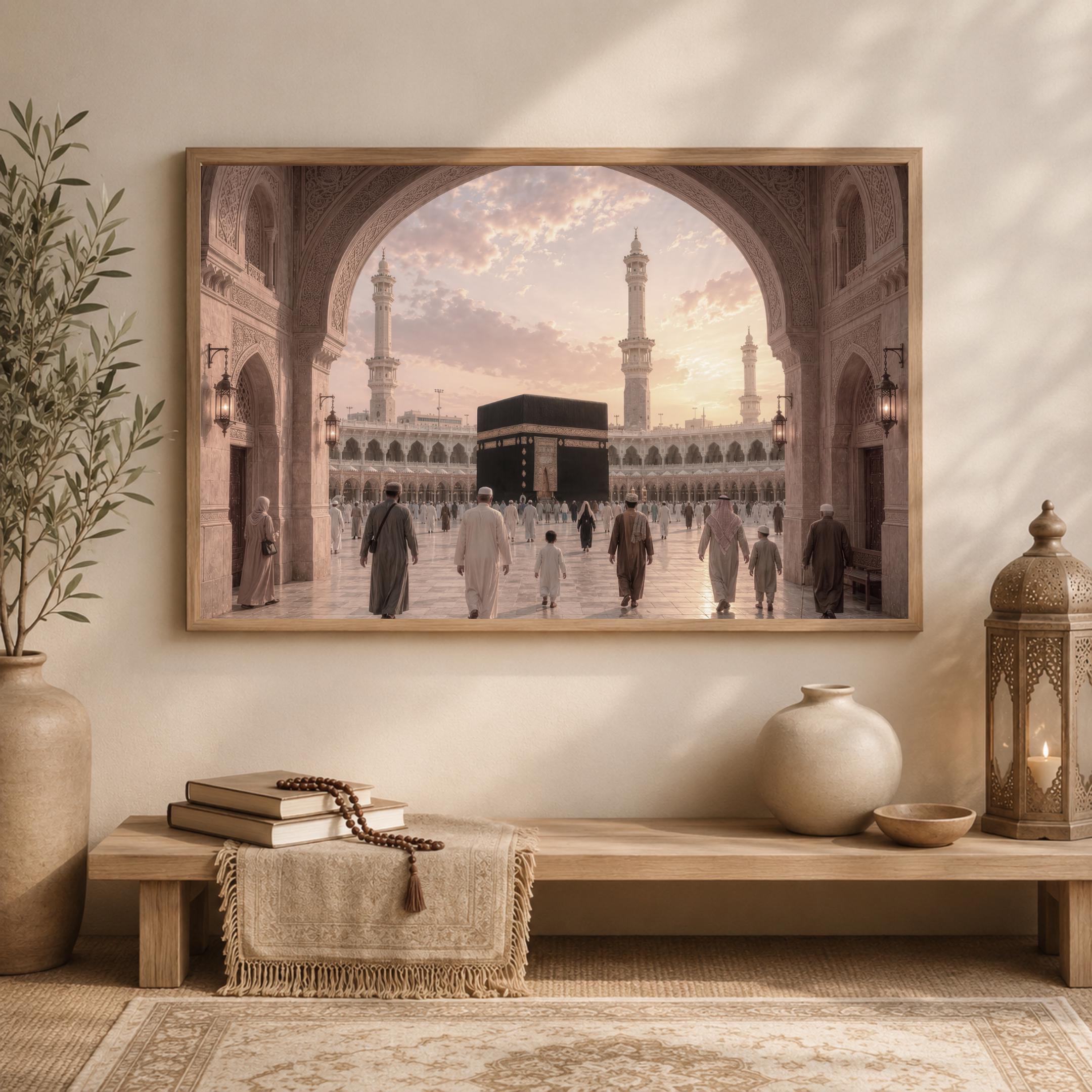 Pilgrims beneath the Mosque Arch — image 6