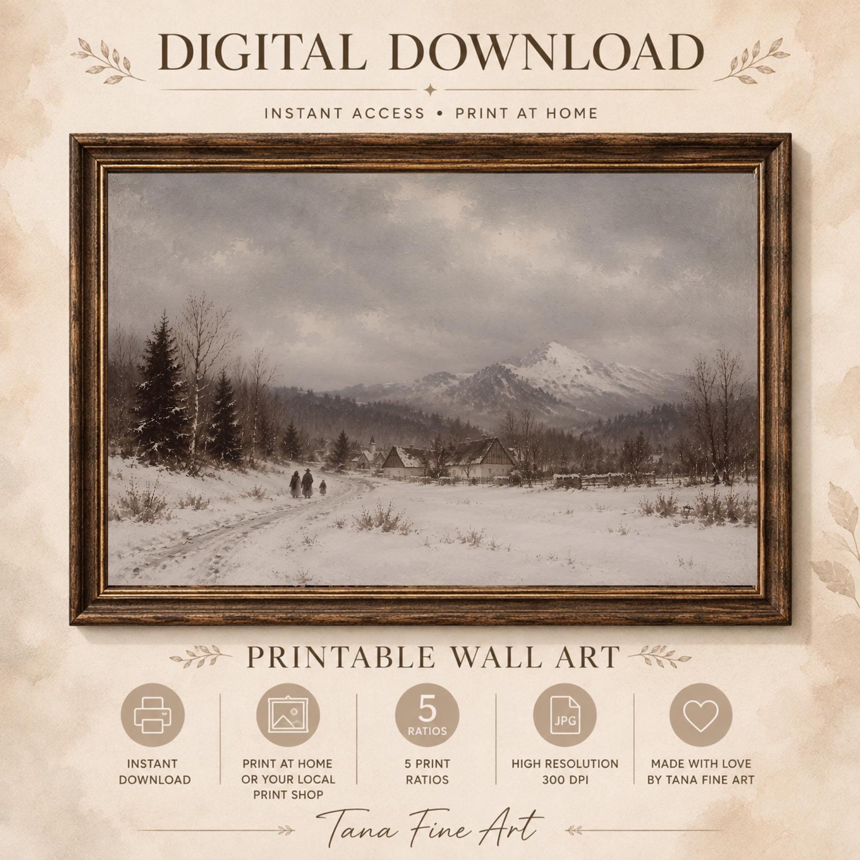 Quiet Winter Countryside — Set of 9 — image 4