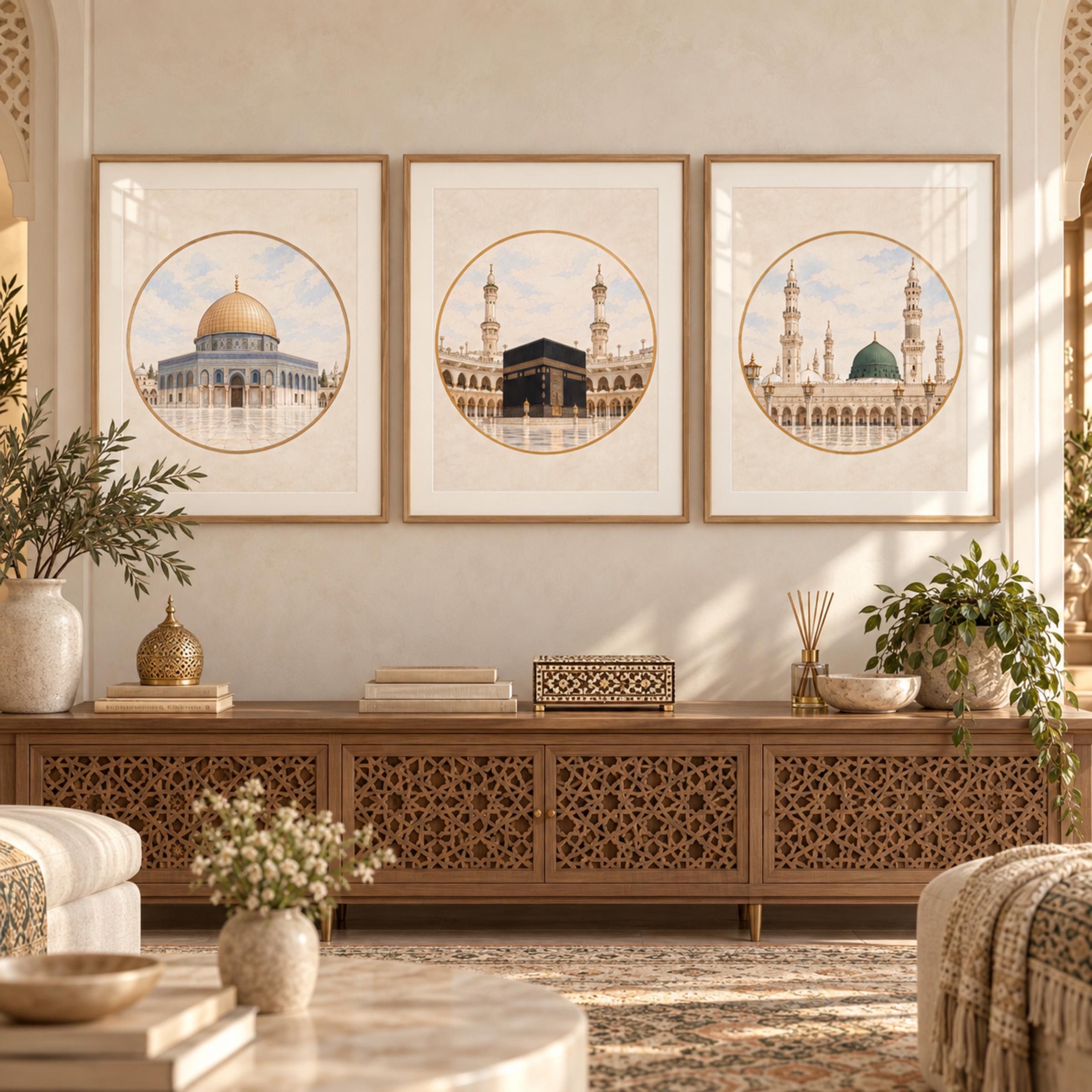 Islamic Landmark Medallions — Set of 3 — image 6