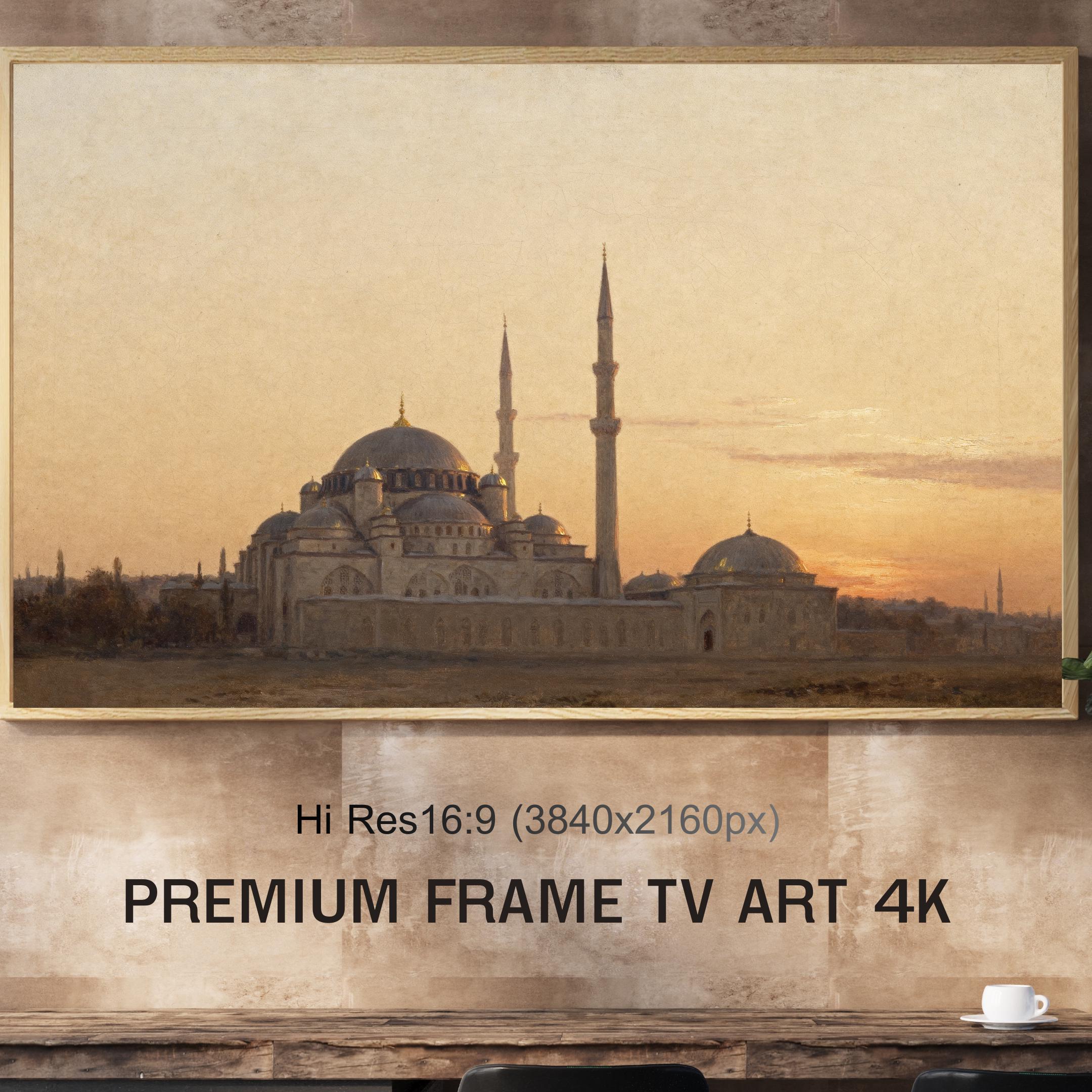 Mosque Sunset Frame TV Art | Islamic Architectural Landscape (Digital Download) — image 6