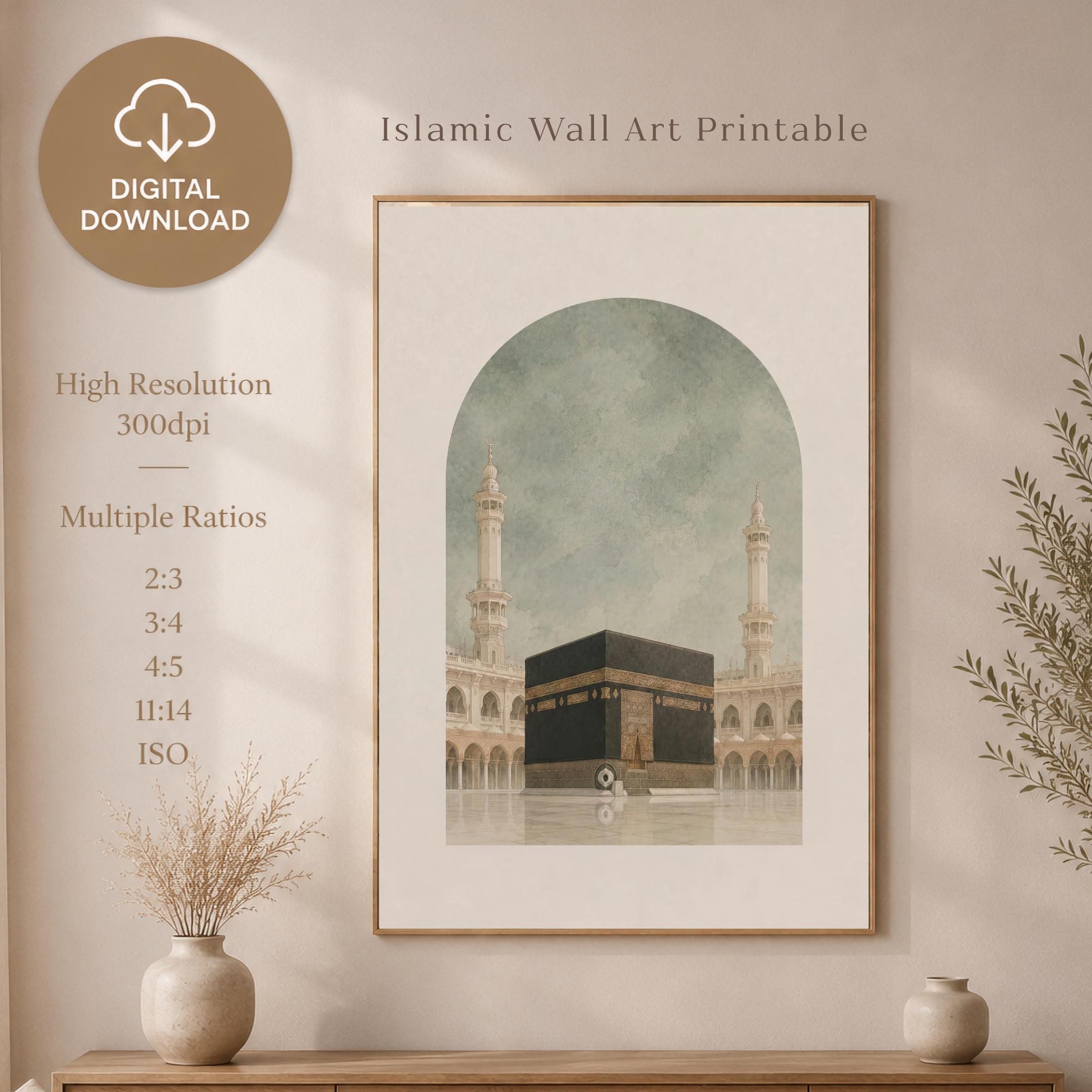 The Kaaba within a Sage Arch — image 3