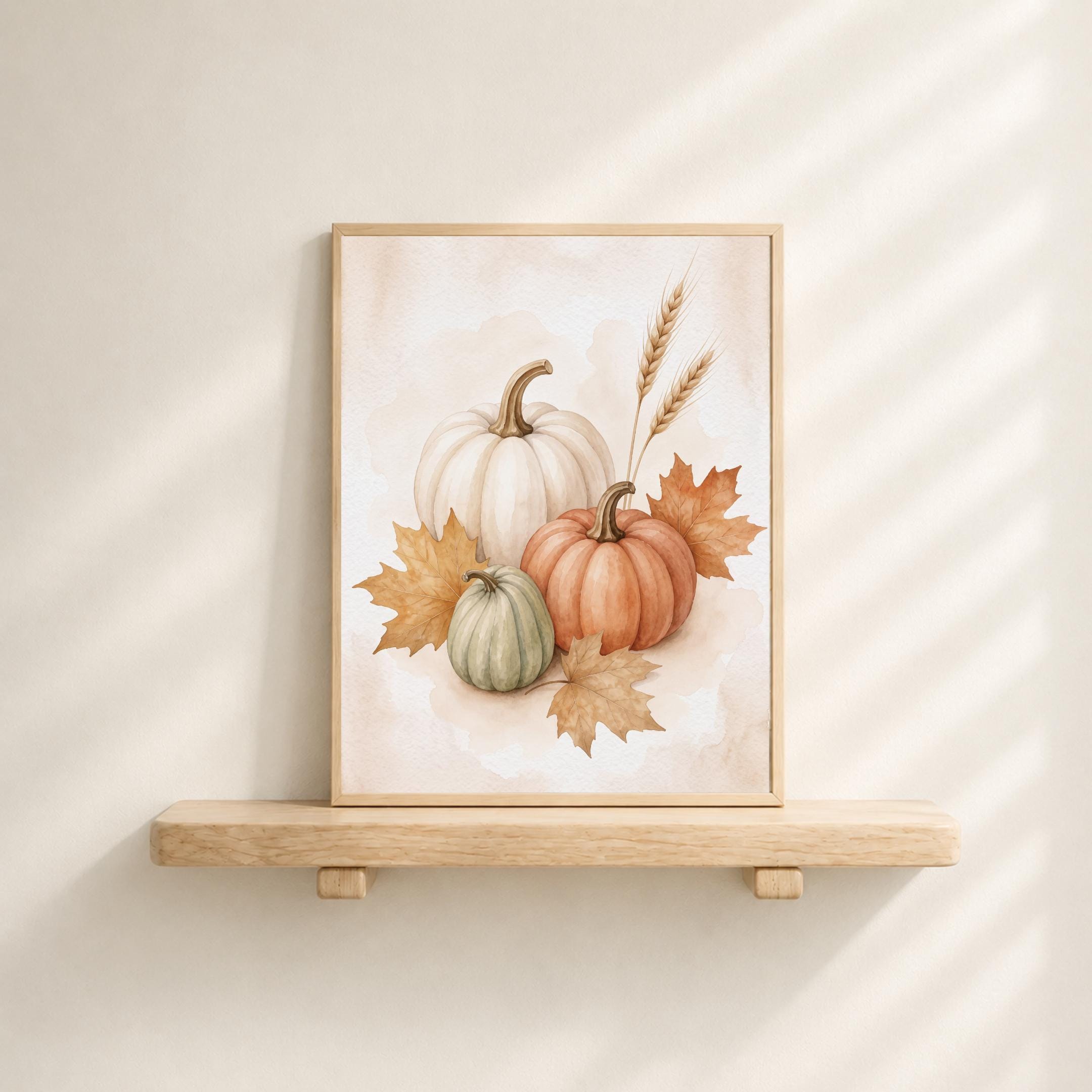 Pumpkin Printable Wall Art | Fall Harvest Botanical Print | Autumn Digital Download Decor — image 3