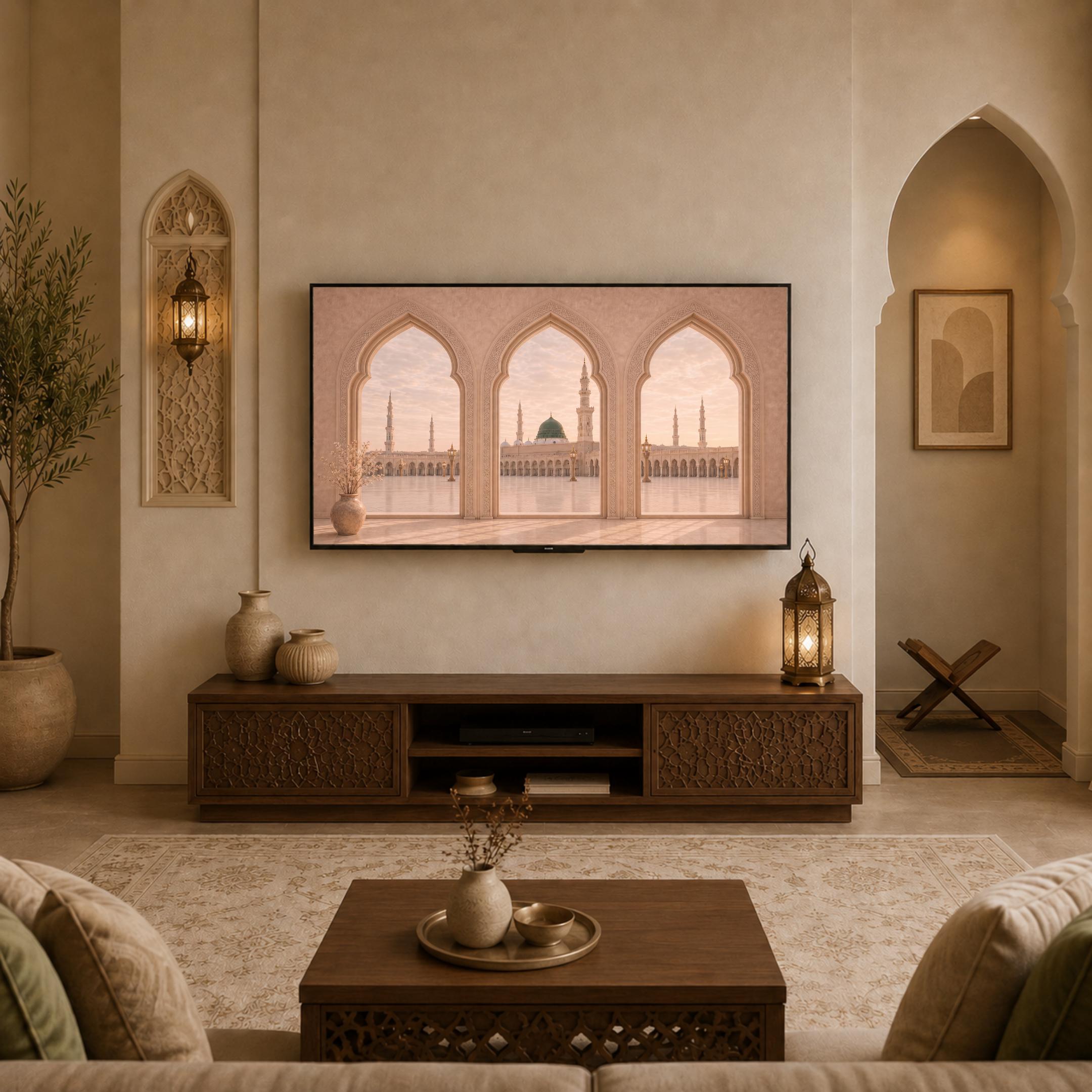 Medina Mosque Samsung Frame TV Art, Islamic Muslim Home Decor Display, Digital Download — image 8