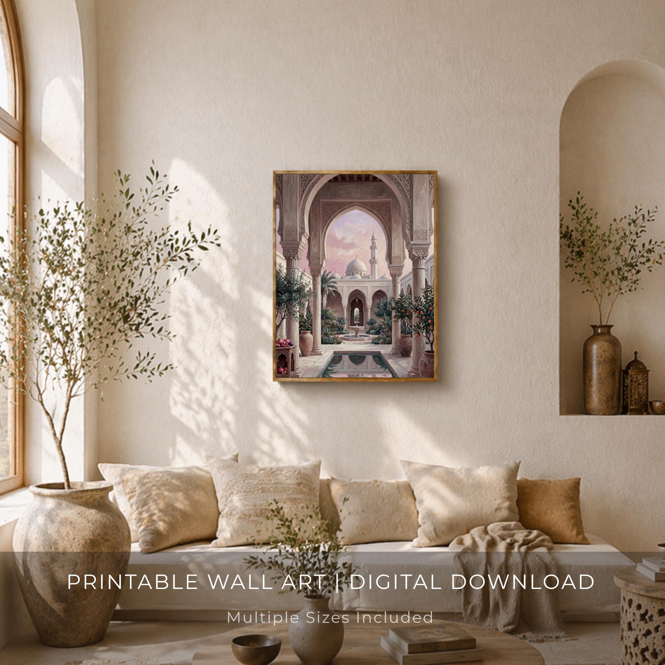 Moroccan-Inspired Courtyard through Layered Arches — image 3