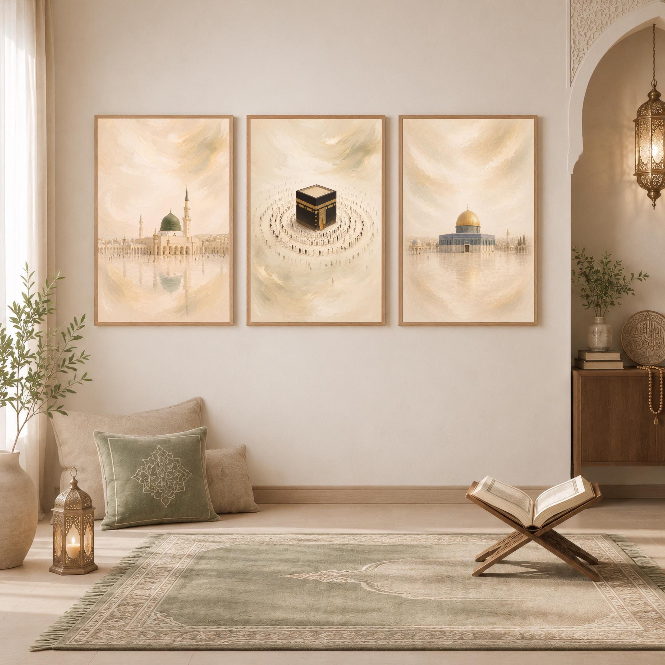 Islamic Landmarks in Golden Haze — Set of 3 — image 8