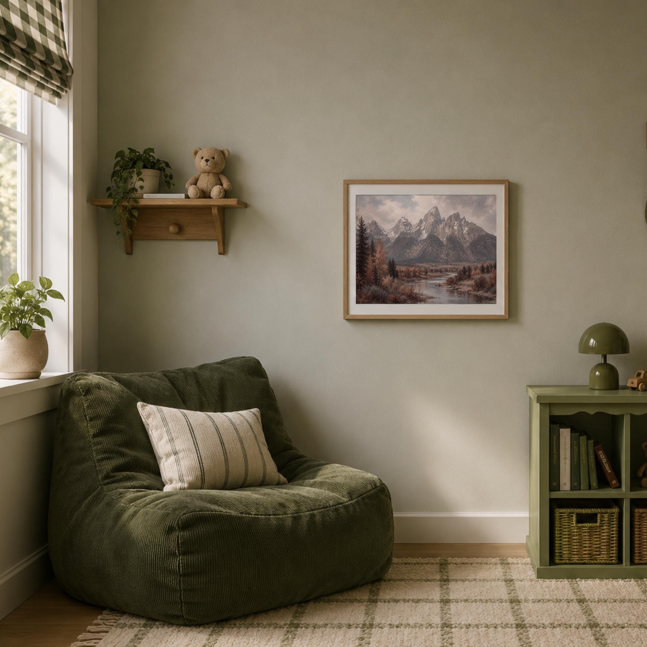 Mountain Landscape Wall Art | Moody Vintage Mountain Print | Fall Nature Printable Digital Download — image 6