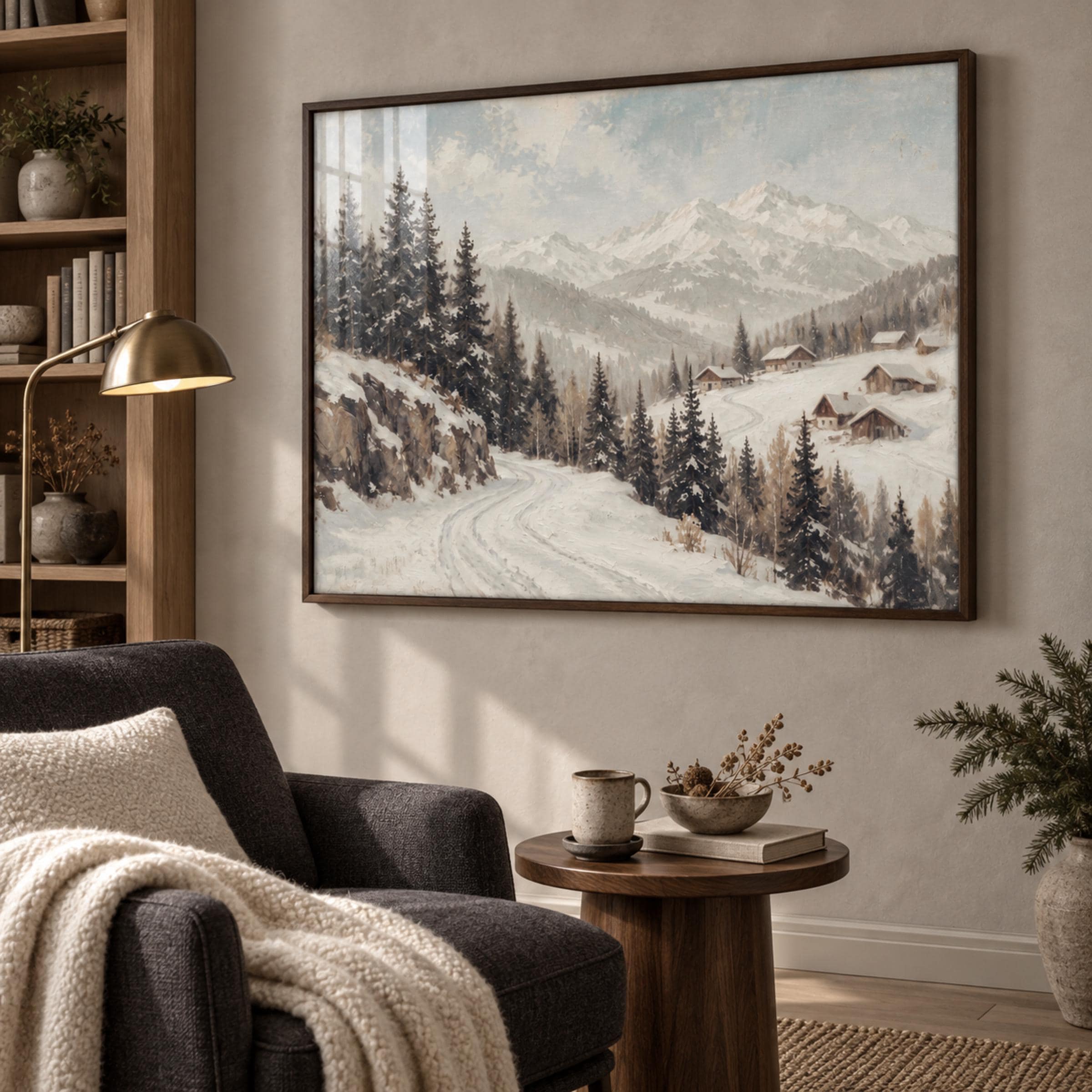 Snow Road through the Alpine Village — image 3