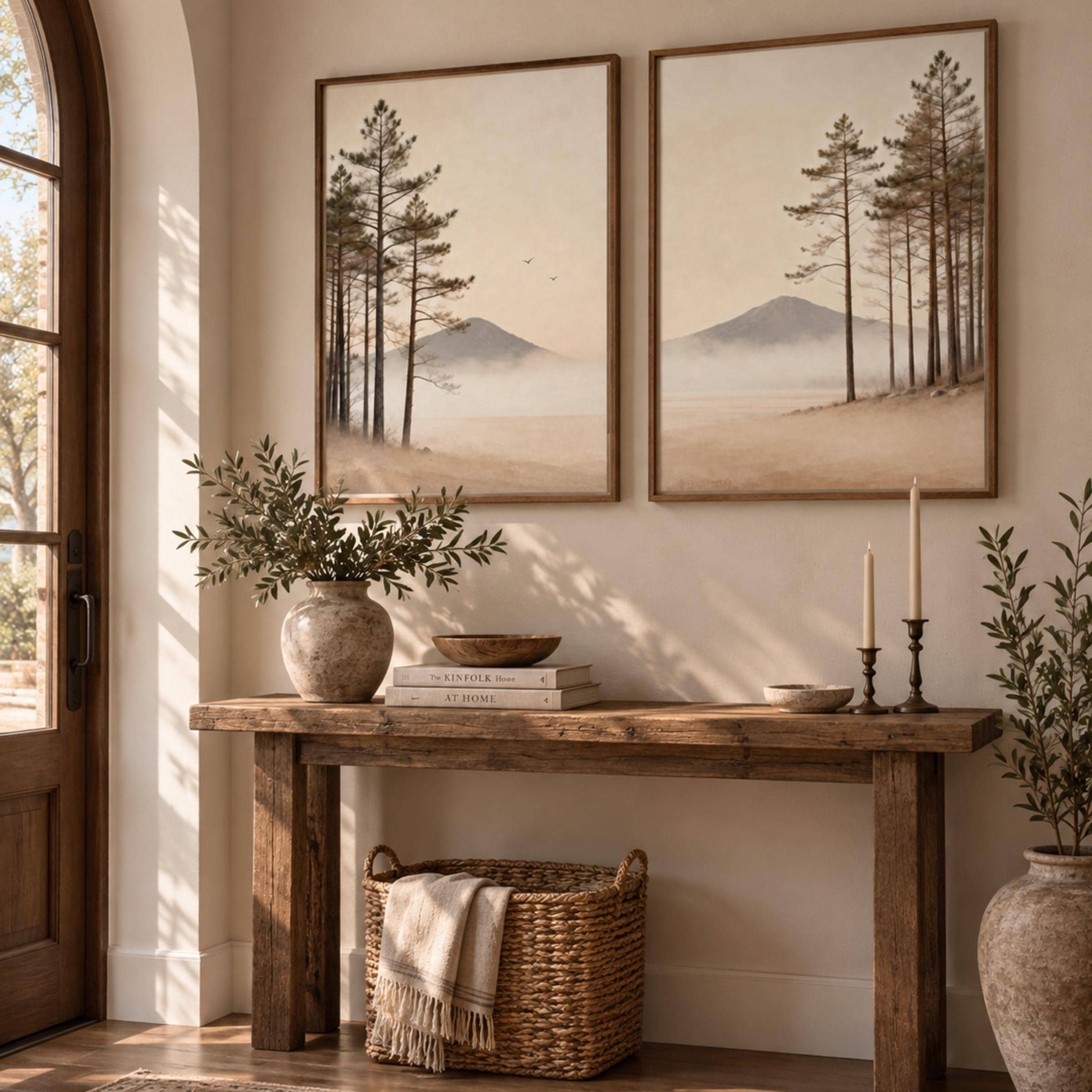 Misty Pines & Mountains — Set of 2 — image 2