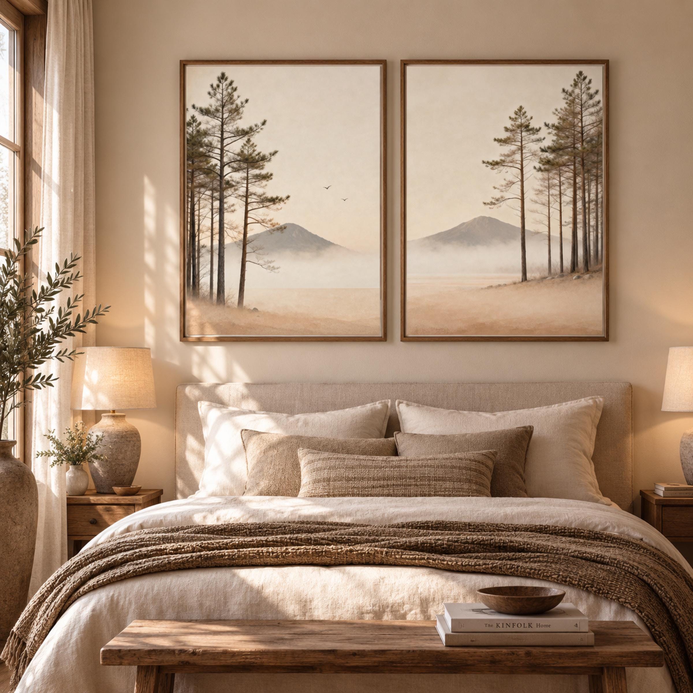 Misty Pines & Mountains — Set of 2 — image 3