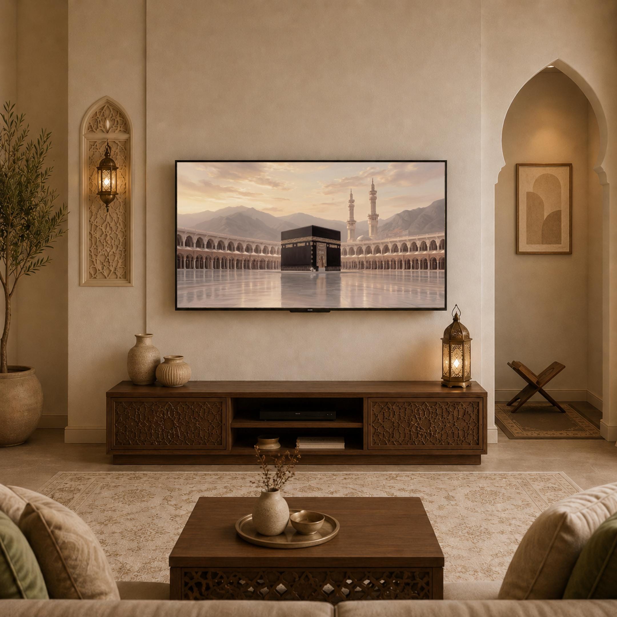 Kaaba Frame TV Art, Peaceful Masjid al-Haram Inspired, Islamic Art Mode Decor (Digital Download) — image 4