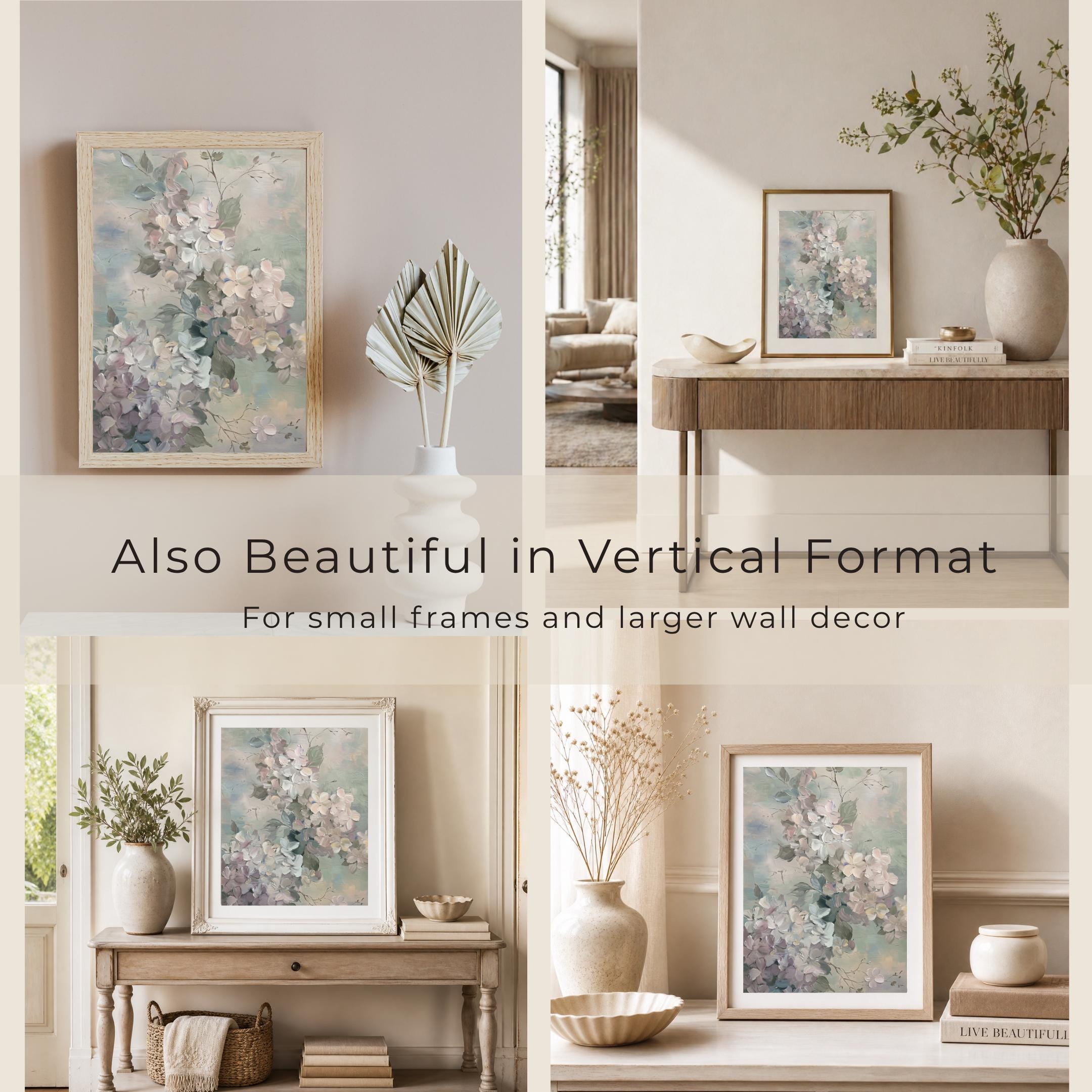 Neutral Floral Wall Art Printable, Soft White Blossom Farmhouse Wall Decor (Digital Download) — image 8