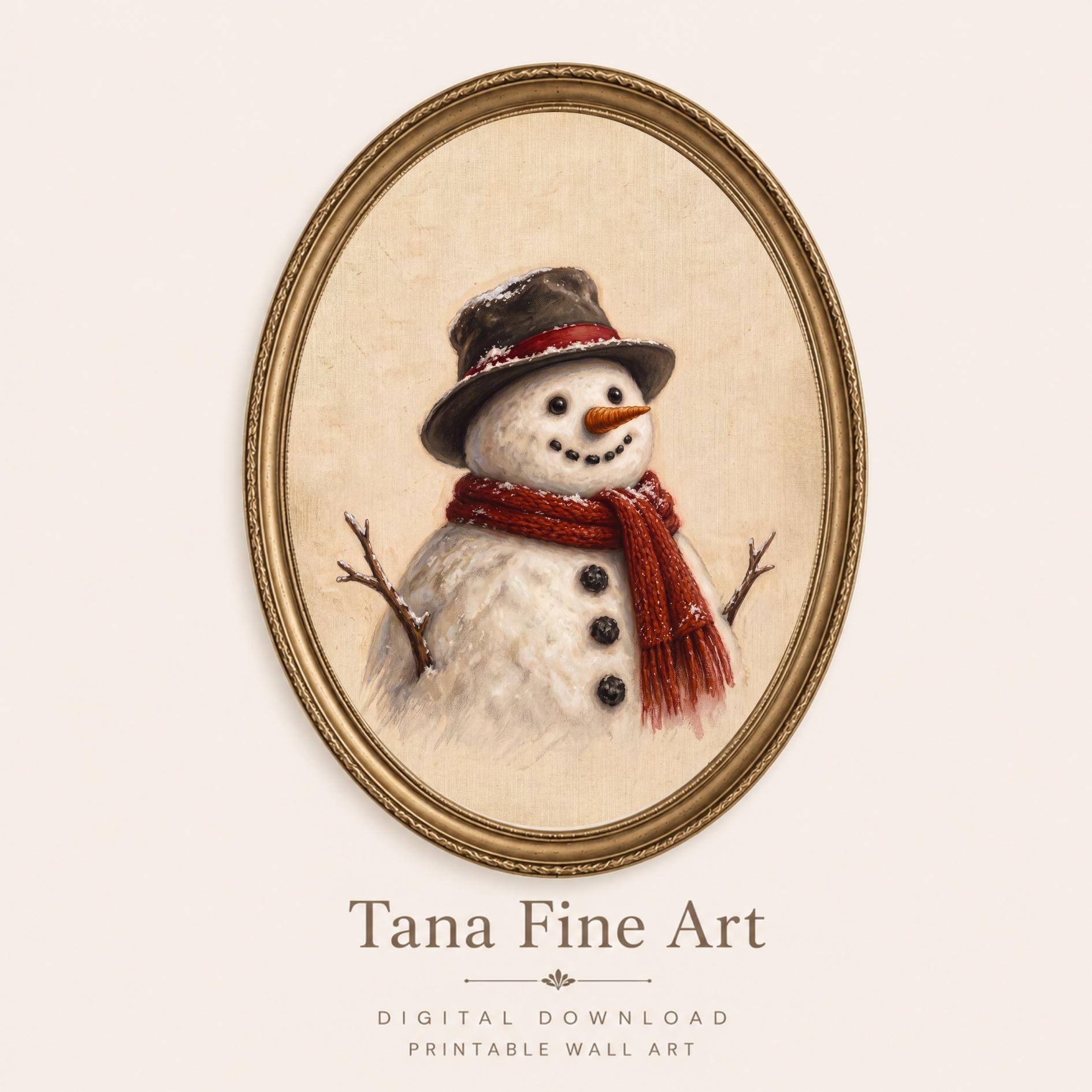 Snowman in a Red Scarf — image 6