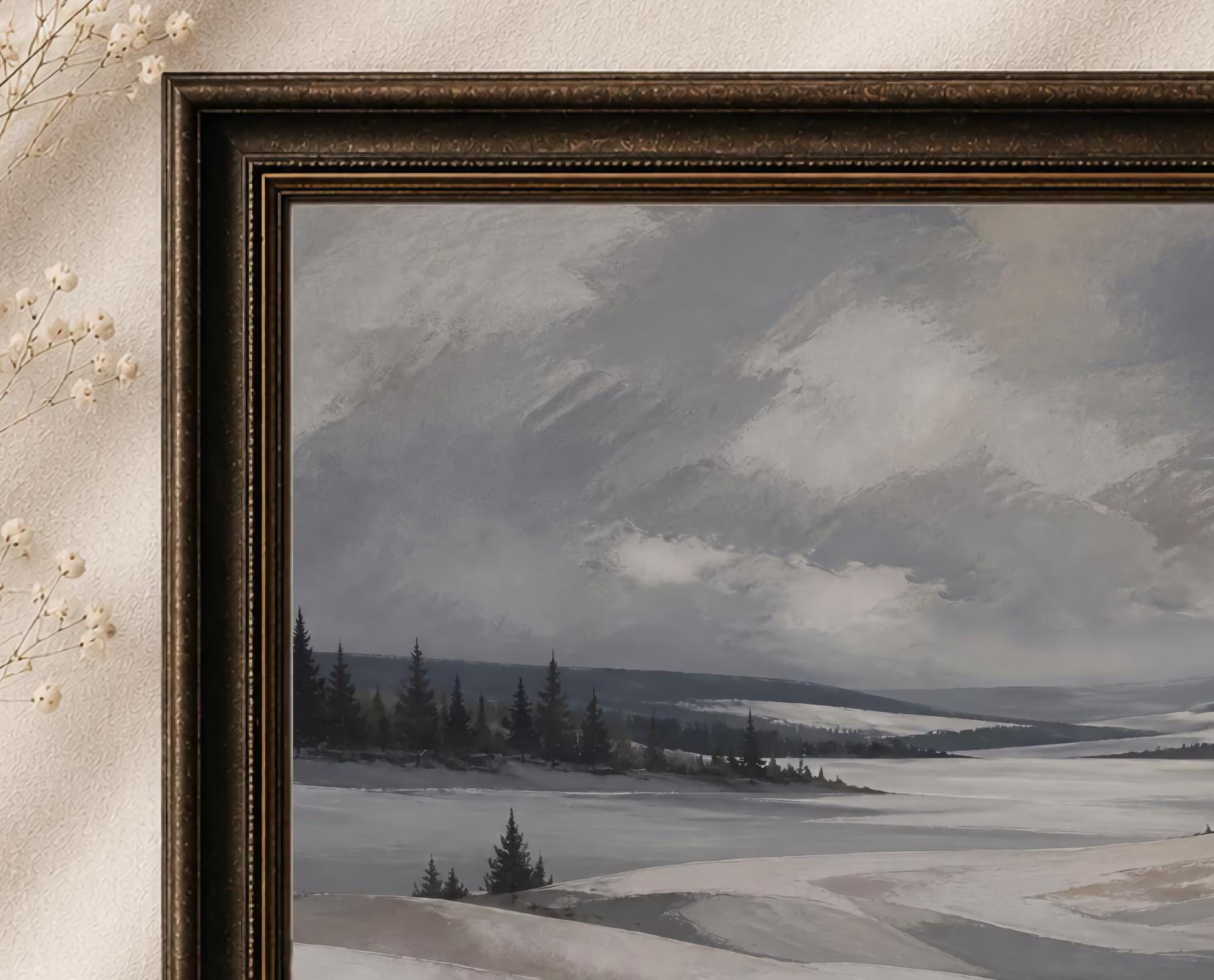 Open Snowfields beside the Quiet Lake — image 2