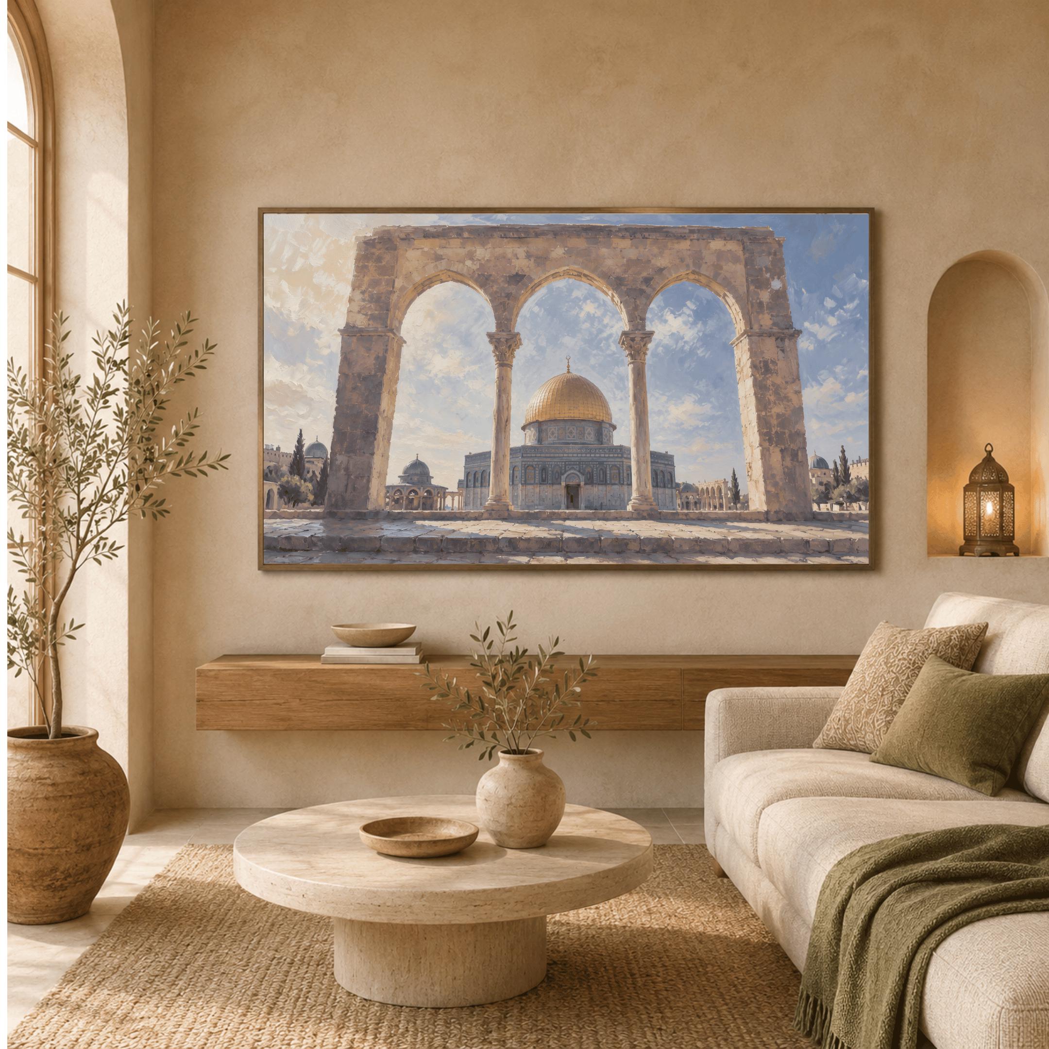 Vintage Dome of the Rock Jerusalem Islamic Wall Art, Islamic Architecture, Digital Download Print Decor — image 3