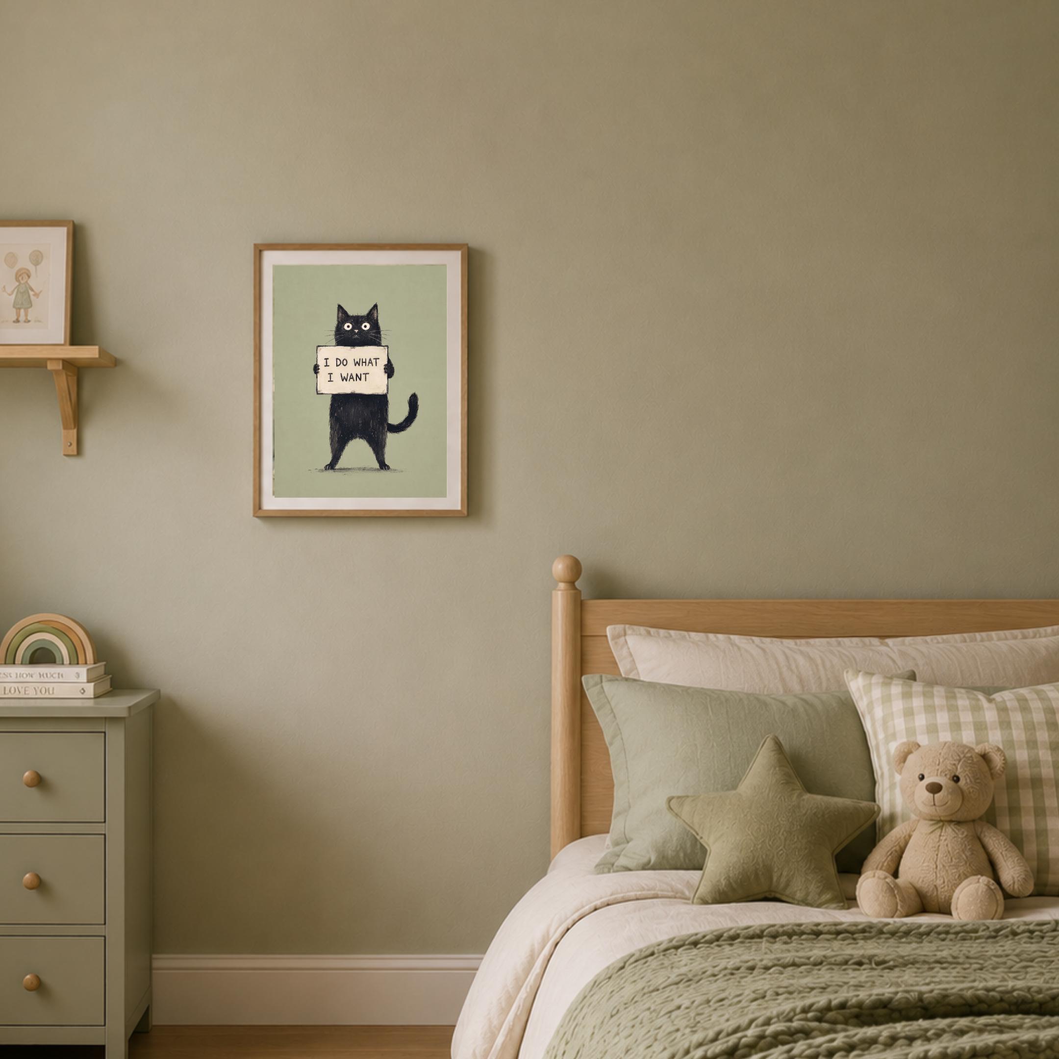 Funny Black Cat Quote Wall Art | Cat Lover Printable Digital Download — image 6