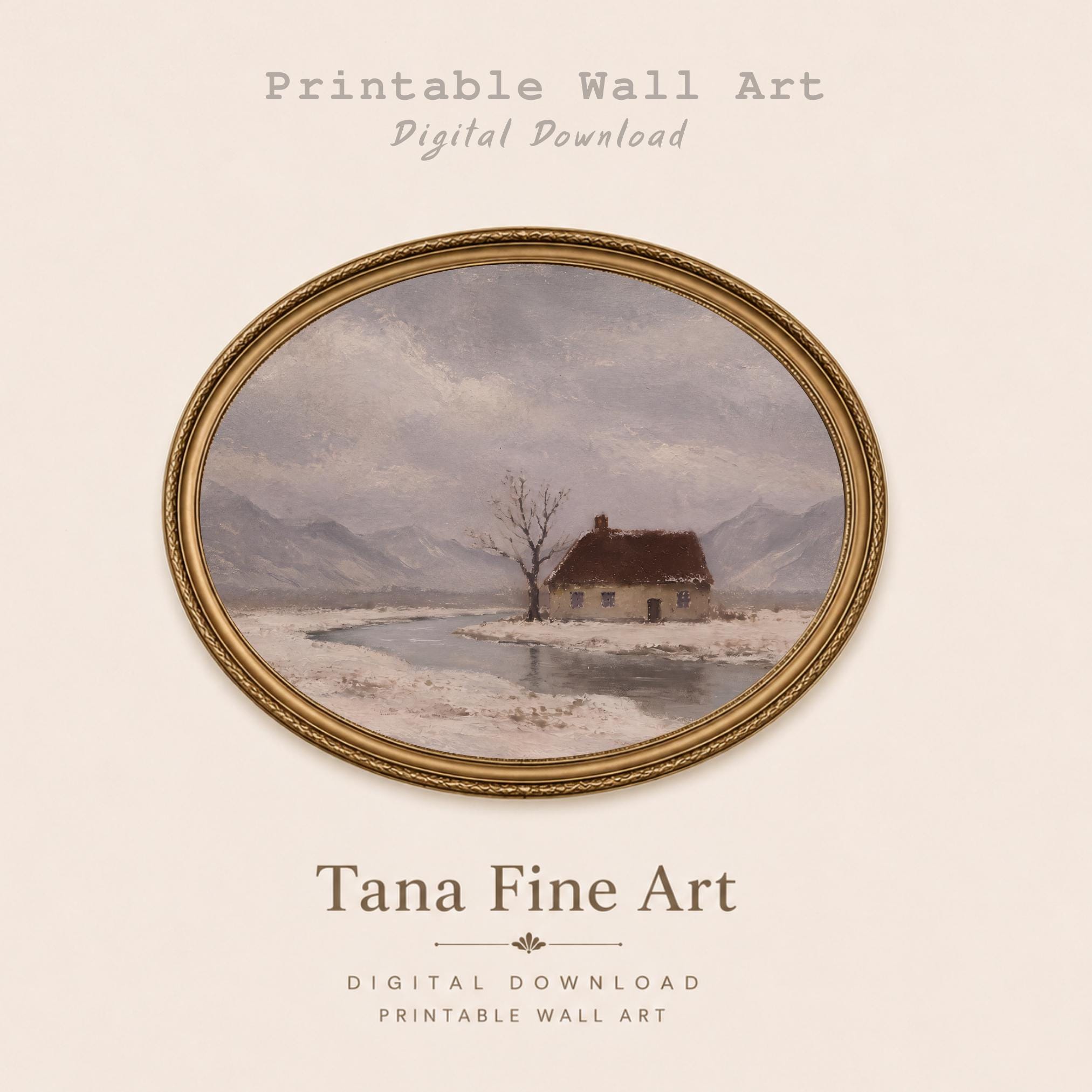 Solitary Cottage beside the Winter River — image 7